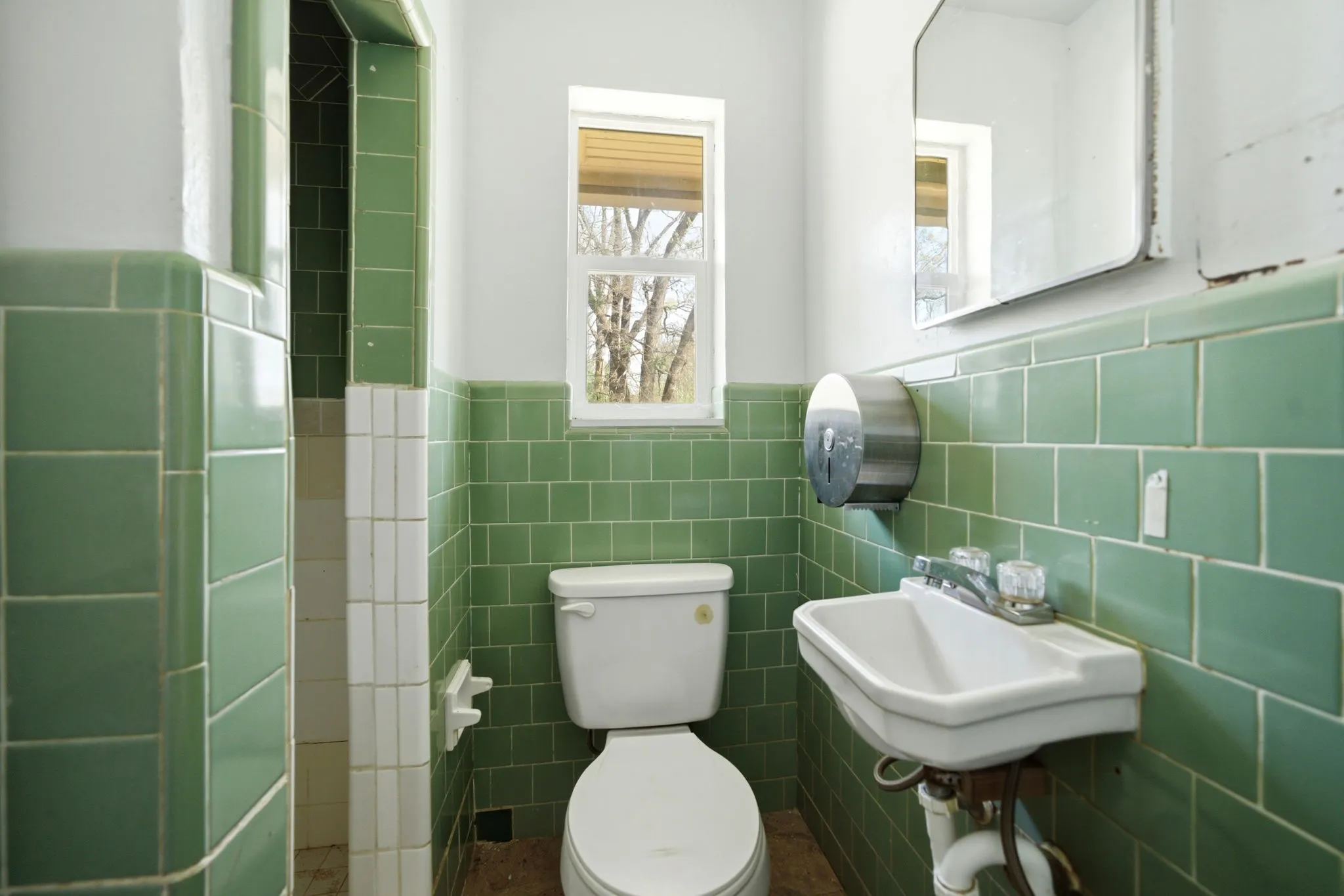Bathroom in Brick Structure