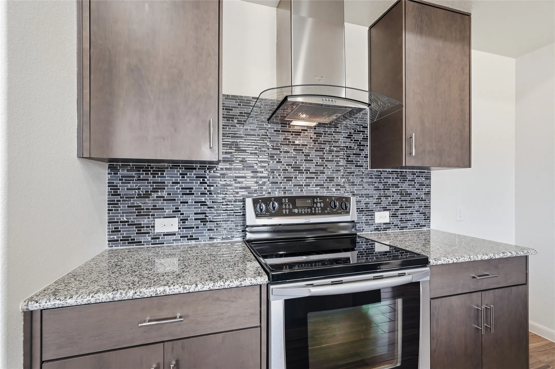 Granite countertops with complimentary backspash