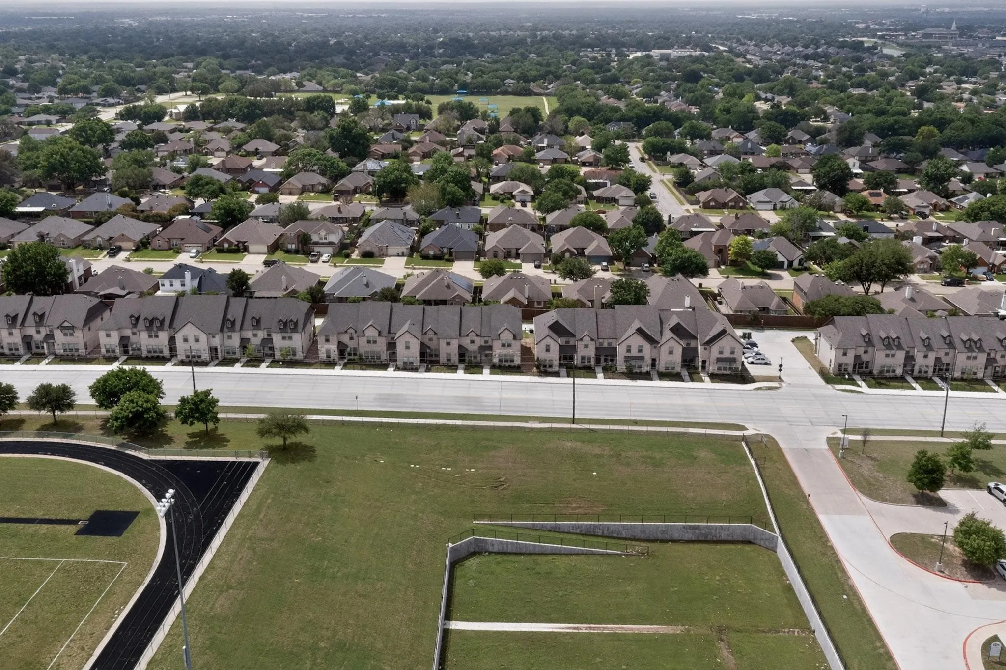 The Bursey Road community from above - easy highway access