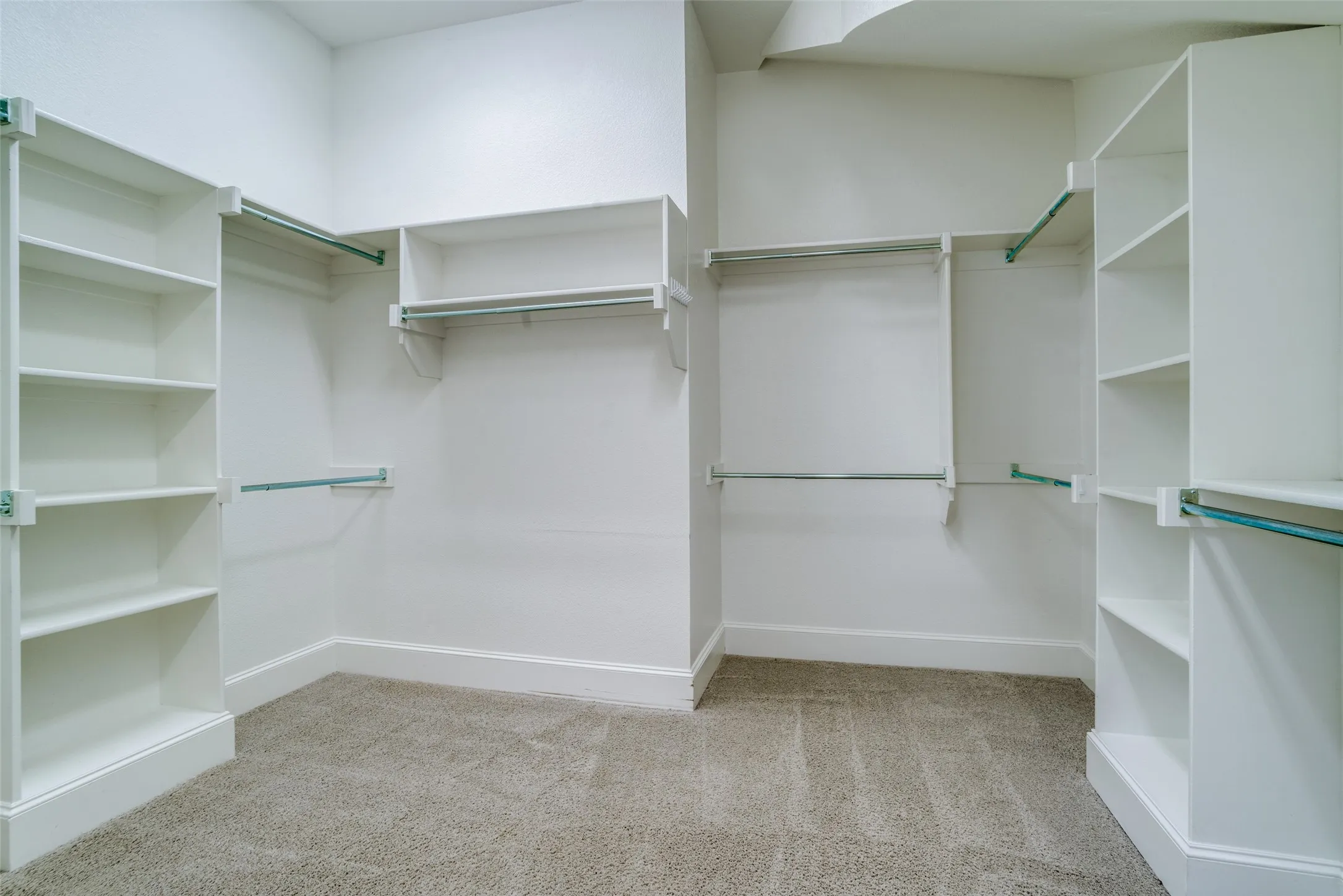 Spacious primary closet