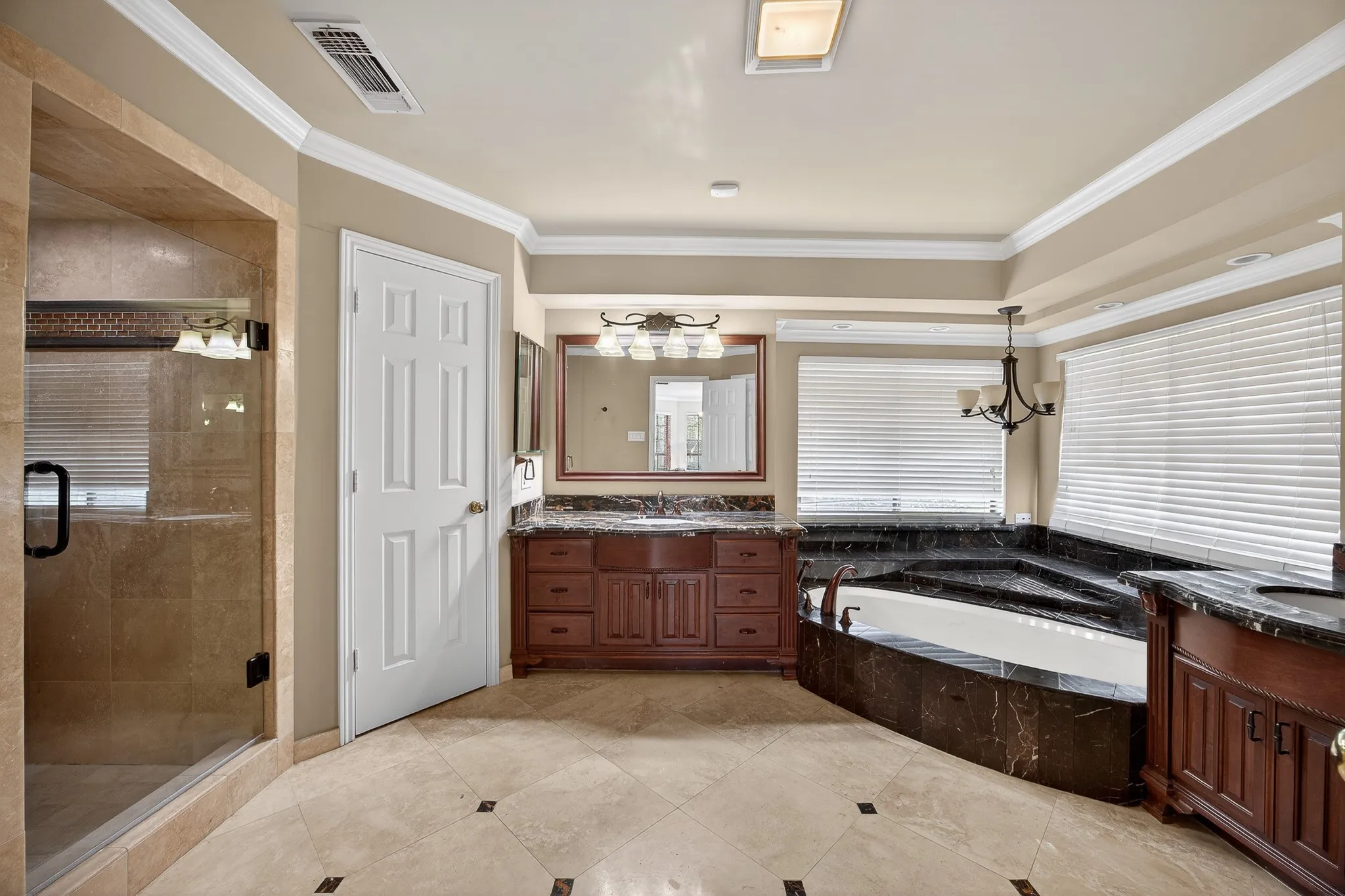 double vanity and seperate closets
