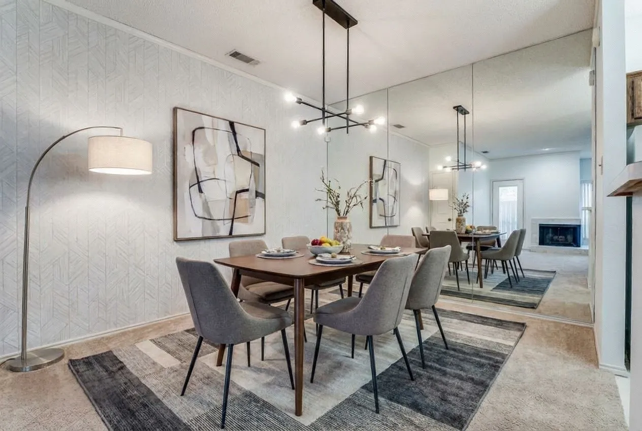 Virtual staging with furniture