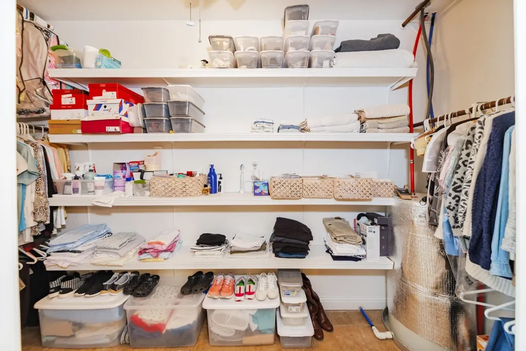 Primary closet