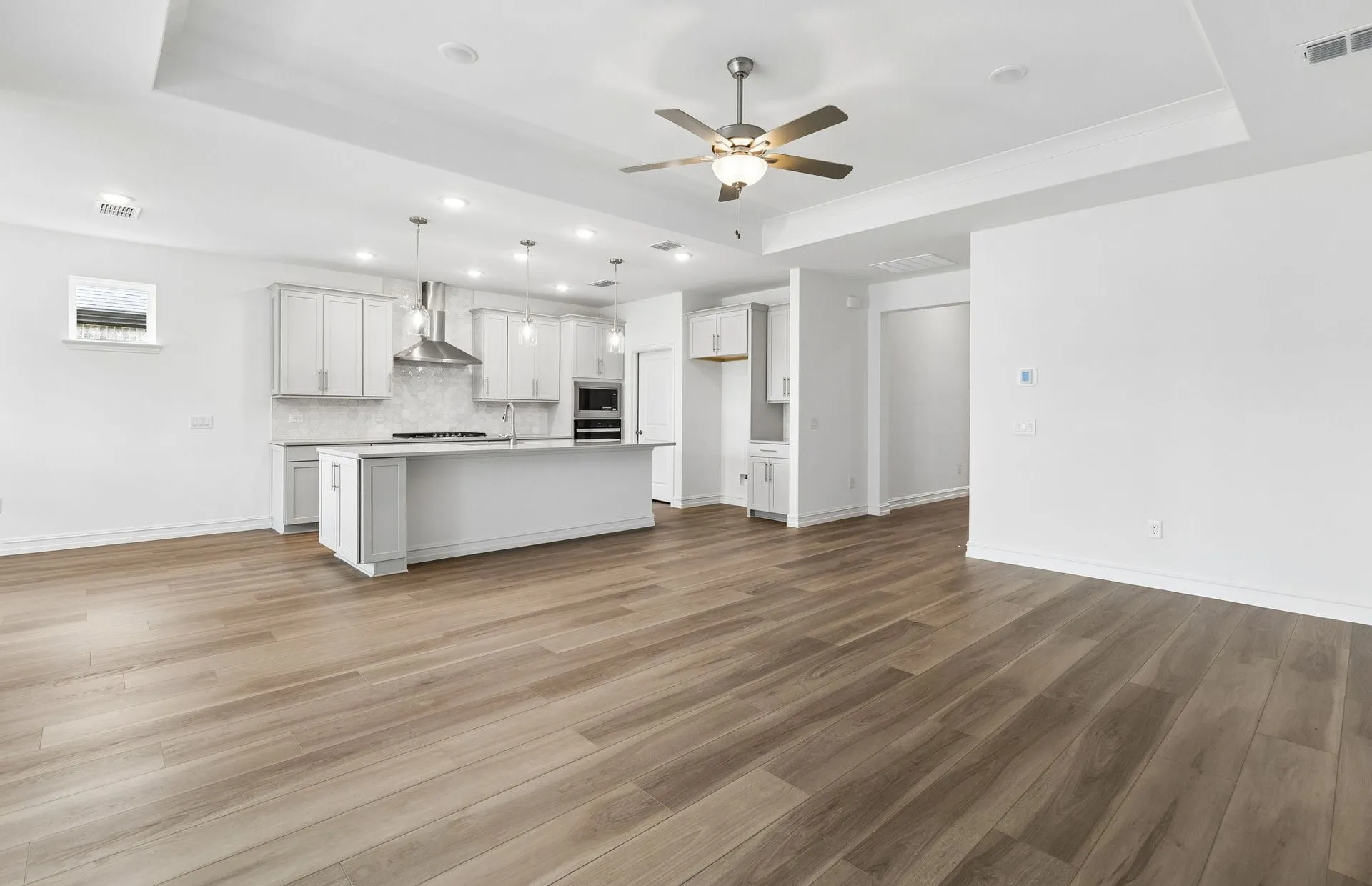 Open concept plan throughout home