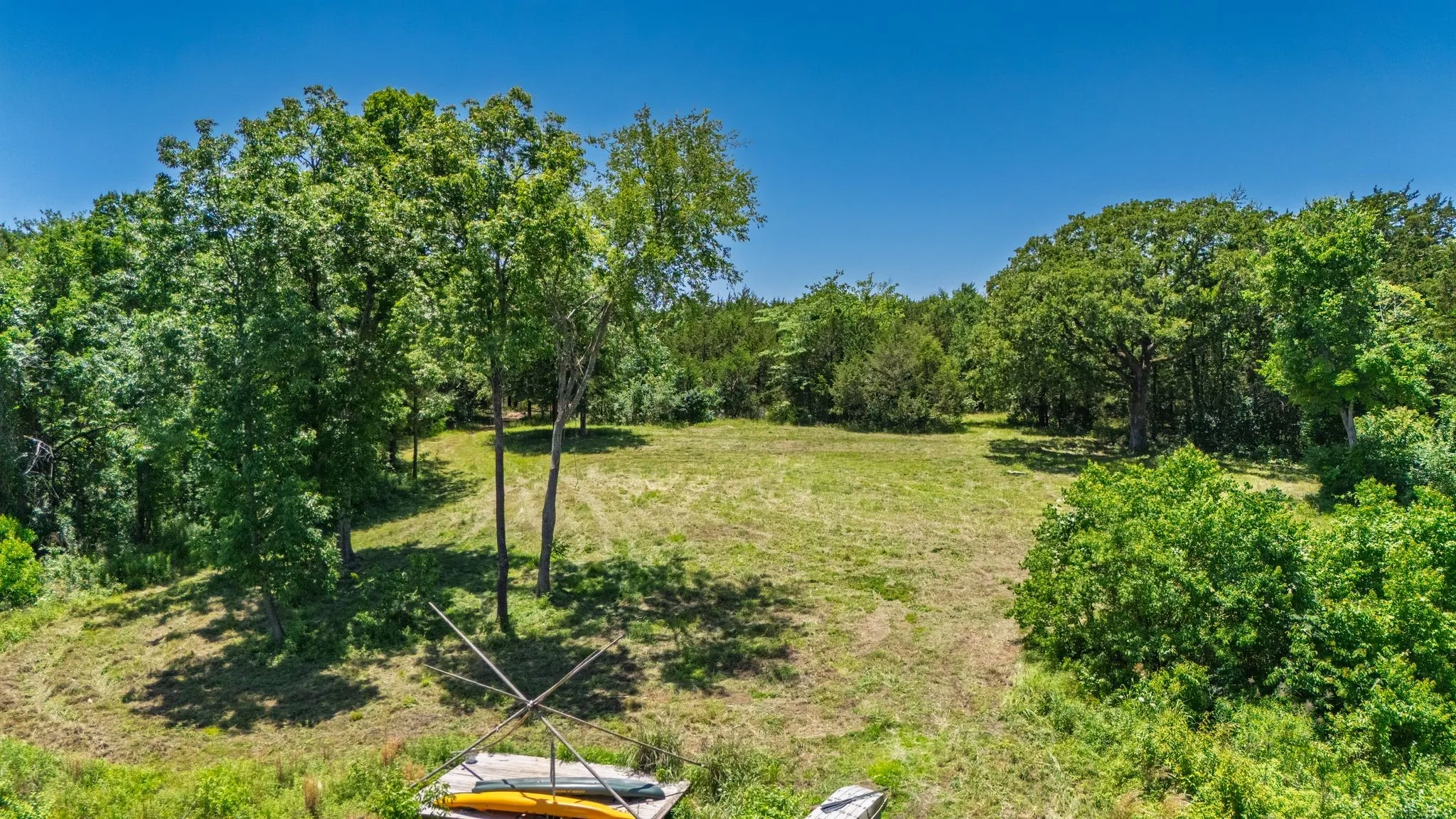 Beautiful open area overlooking the large pond!