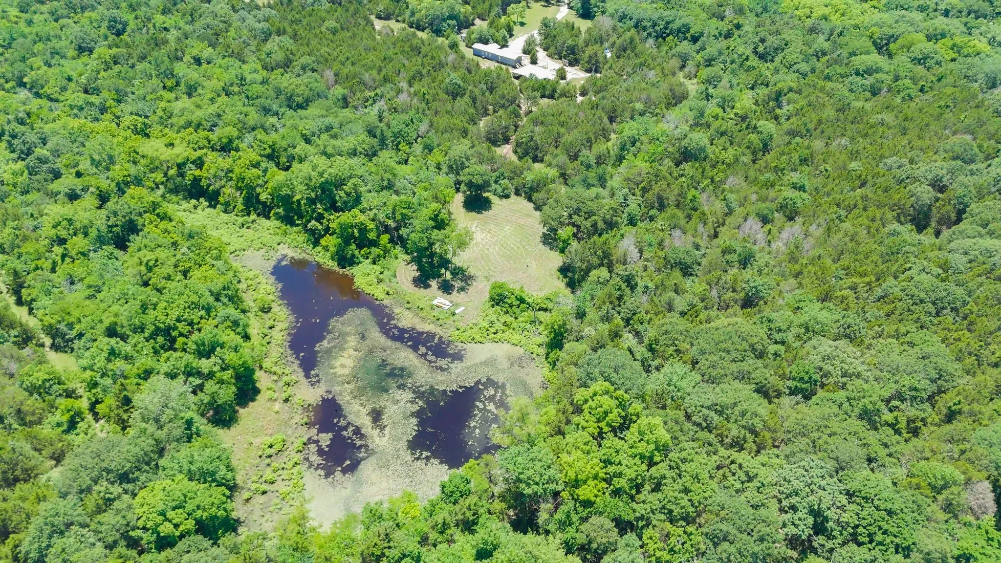 Large pond approximately 1 acre in size!