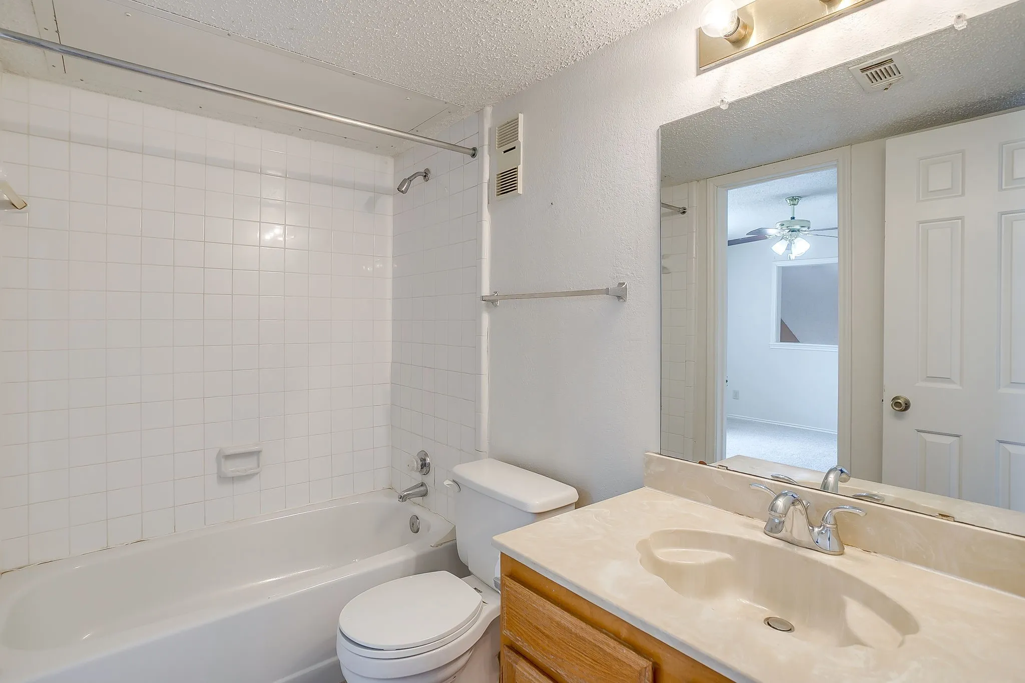 Upstairs jack and jill bathroom