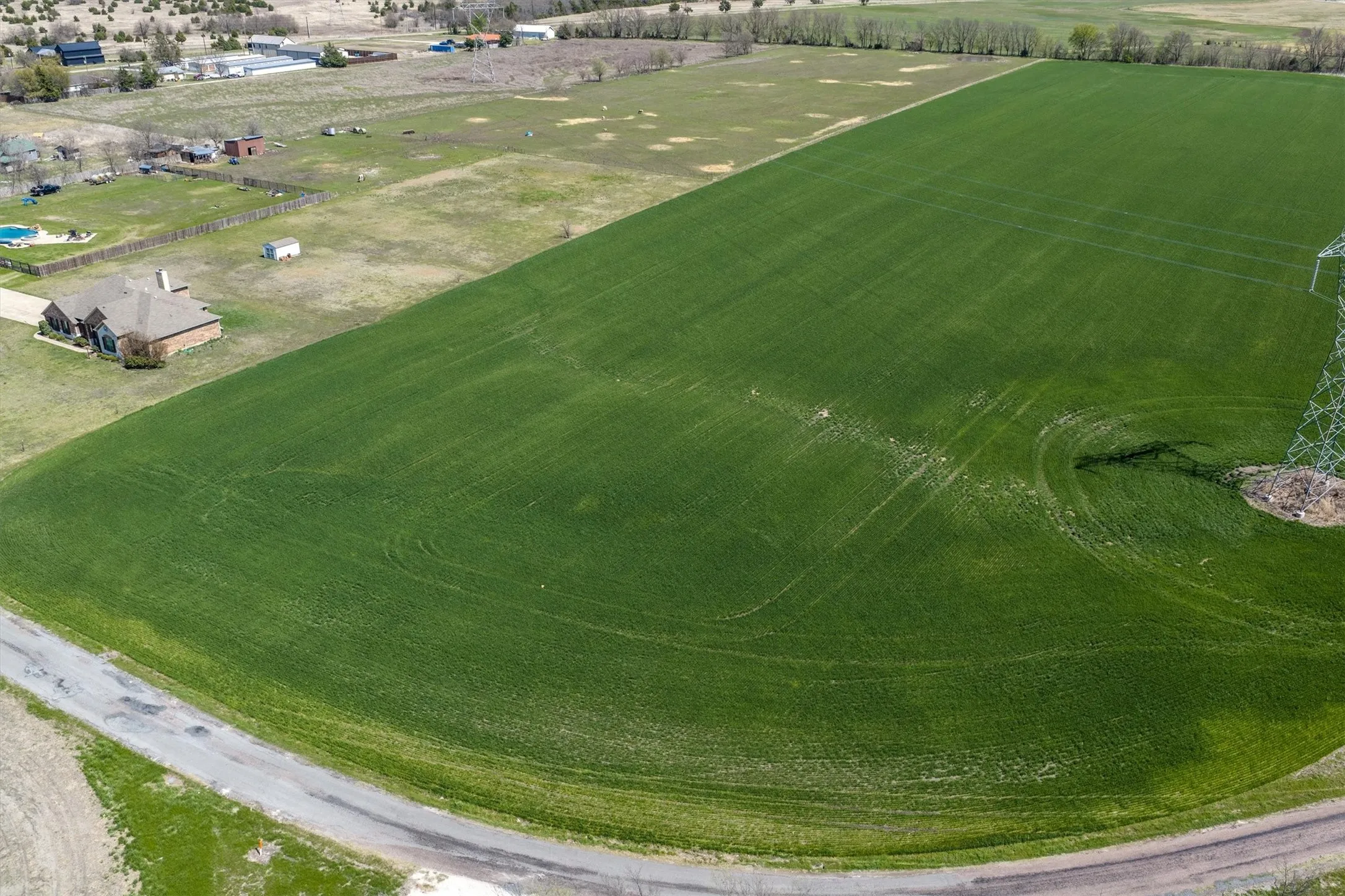 West side of property.