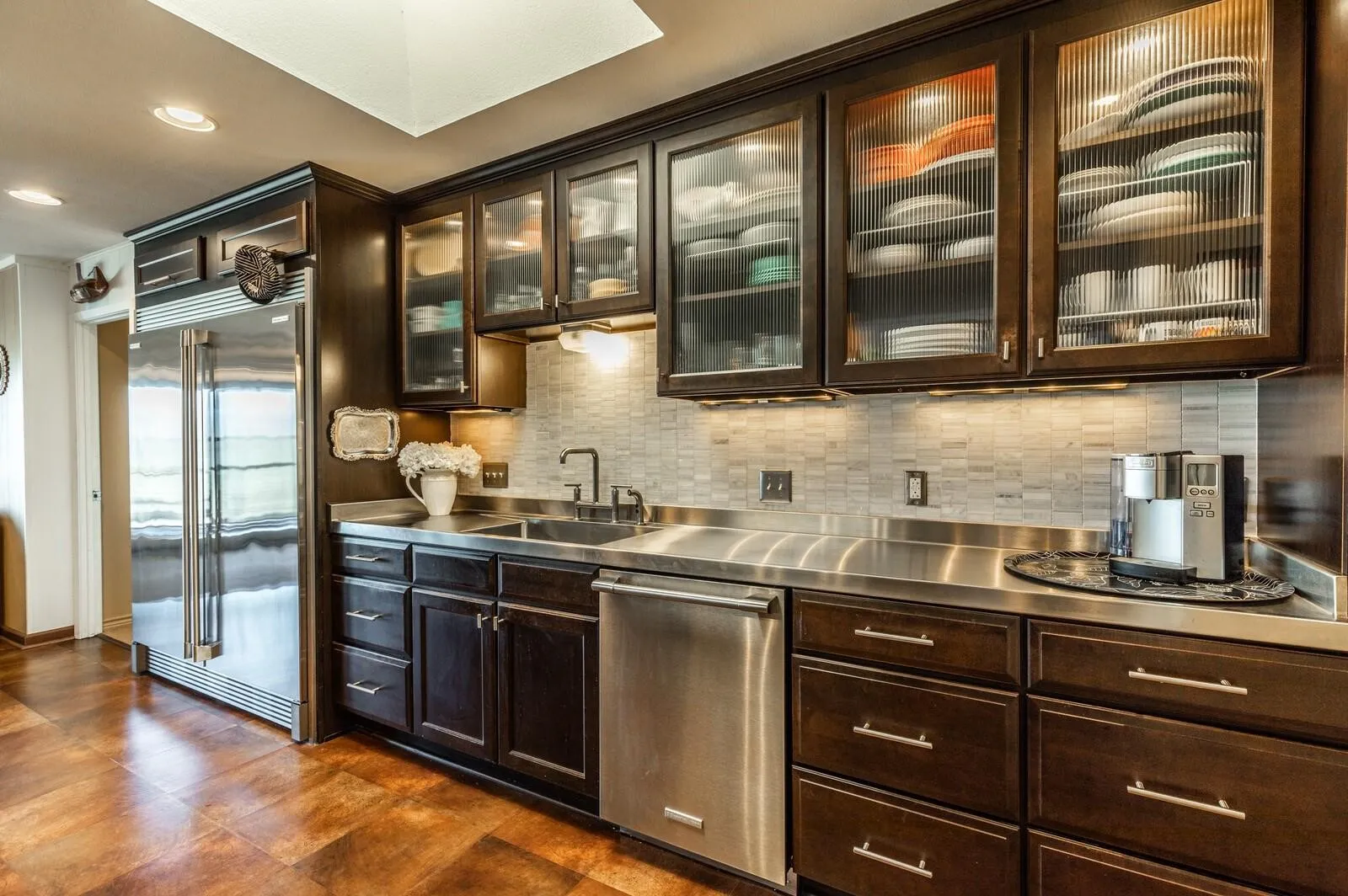 Gourmet wit Stainless prep surface, cabinets galore & so much more