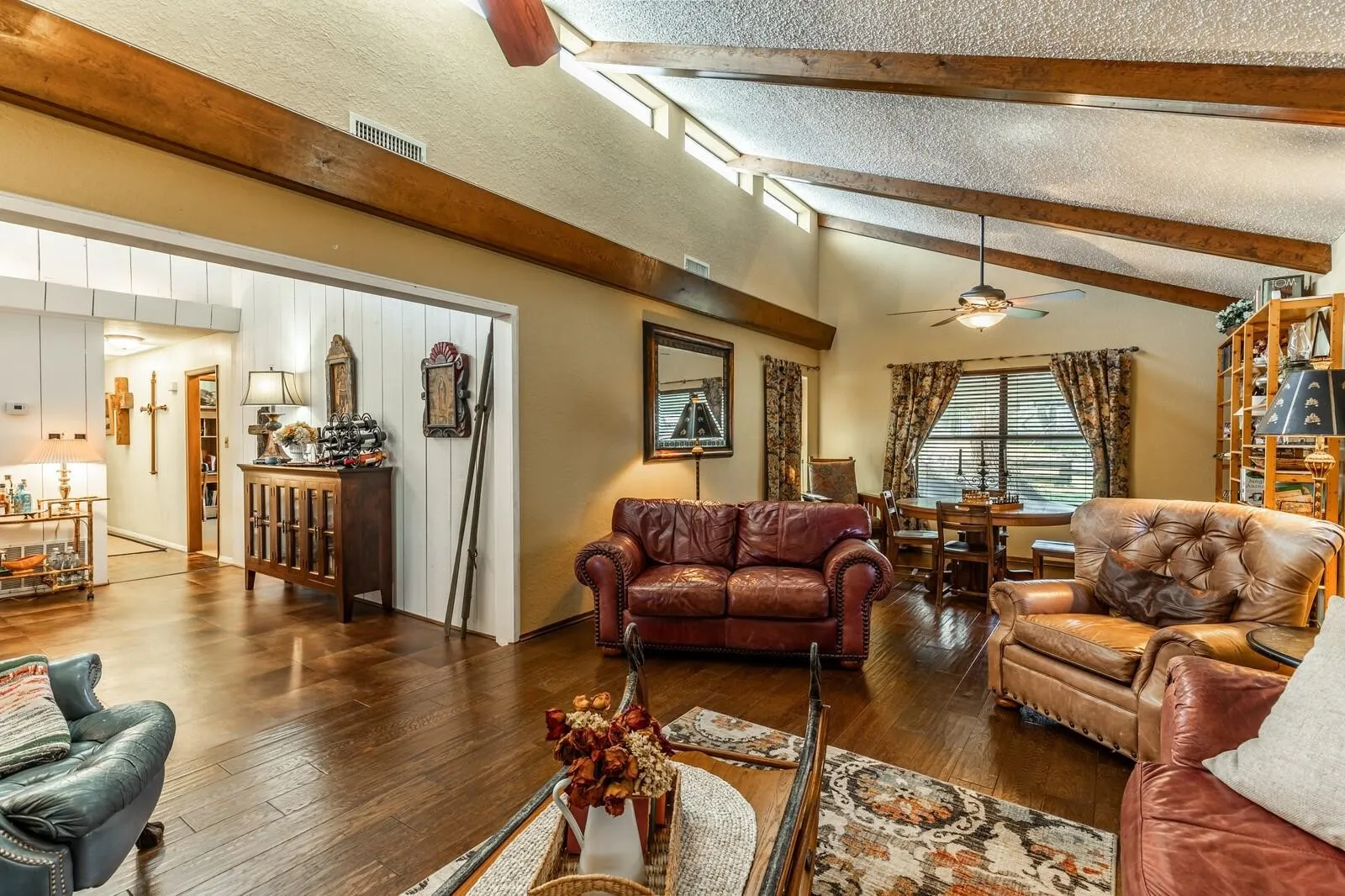 Great room opening to Living room