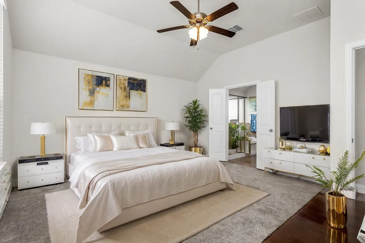 Primary bedroom being virtually staged