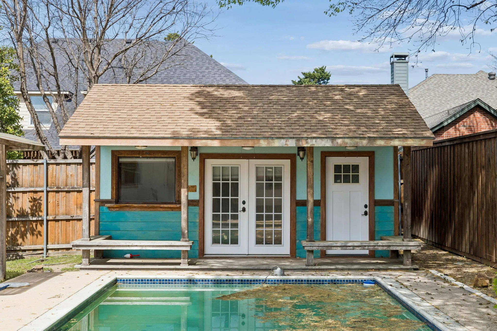 Pool house and storage