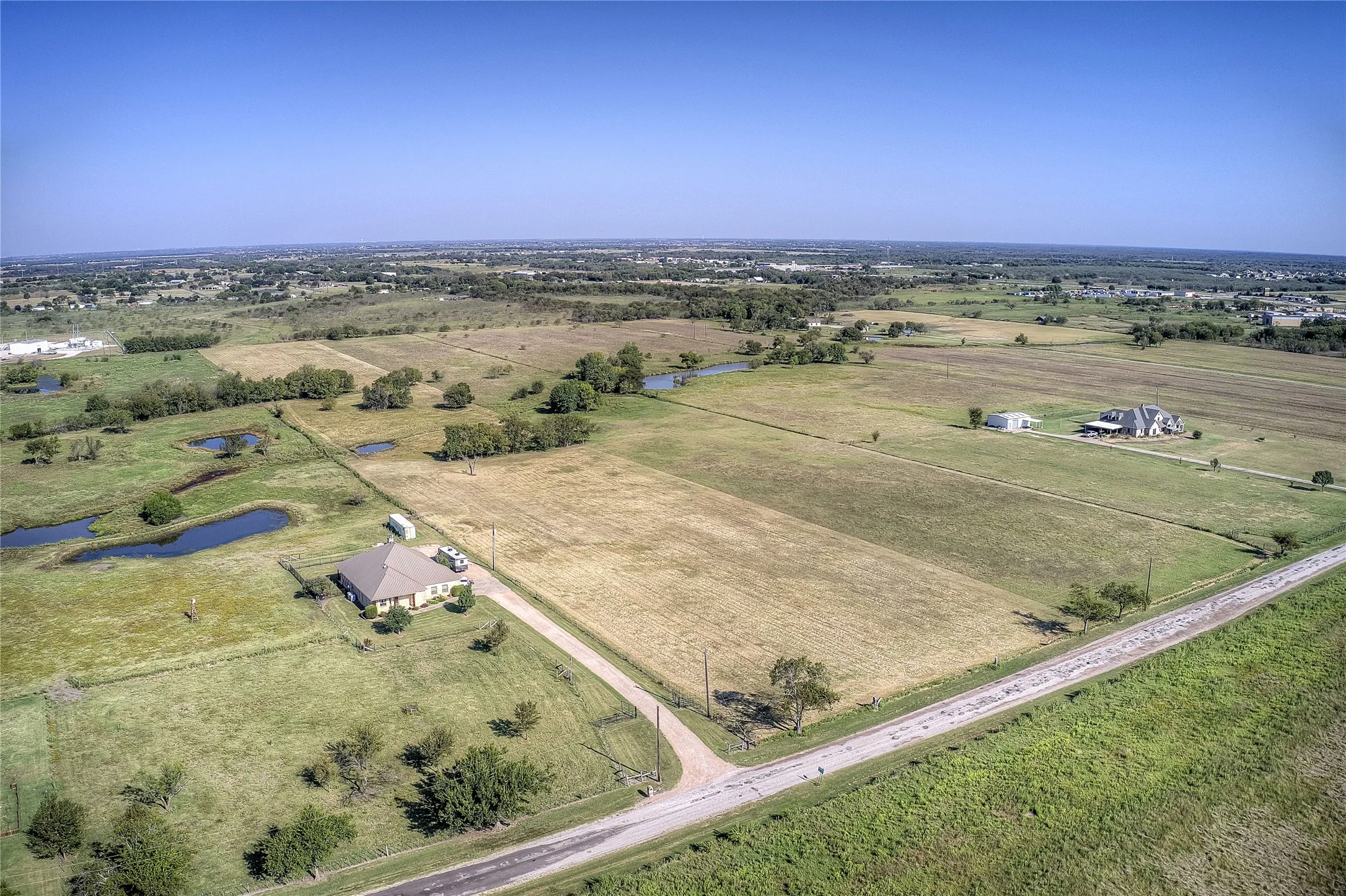 View of rural area with a large body of water
