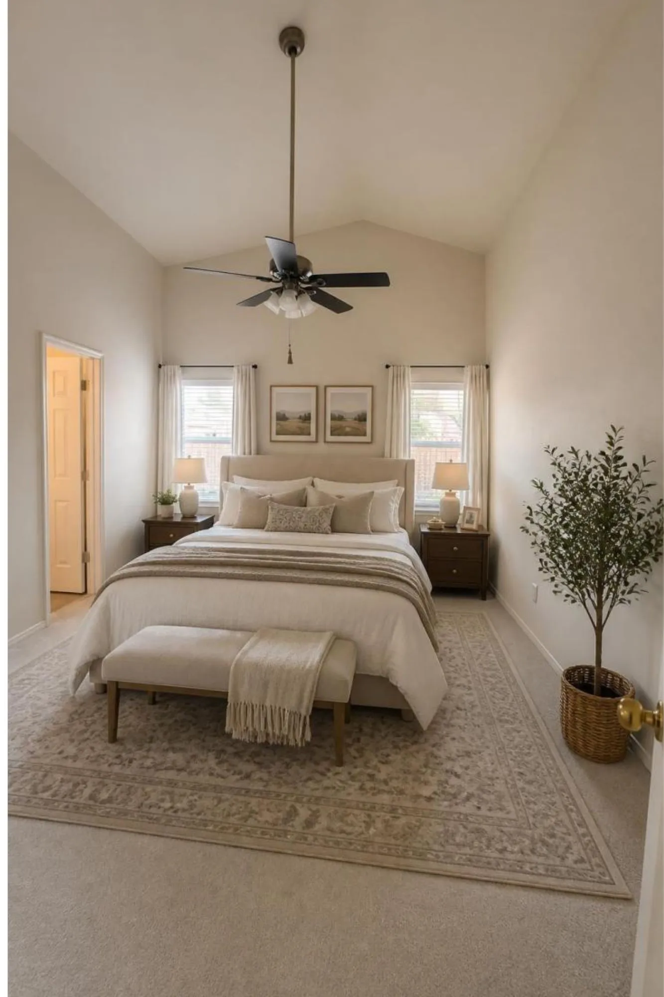 Virtual Staging   of Master Bedroom