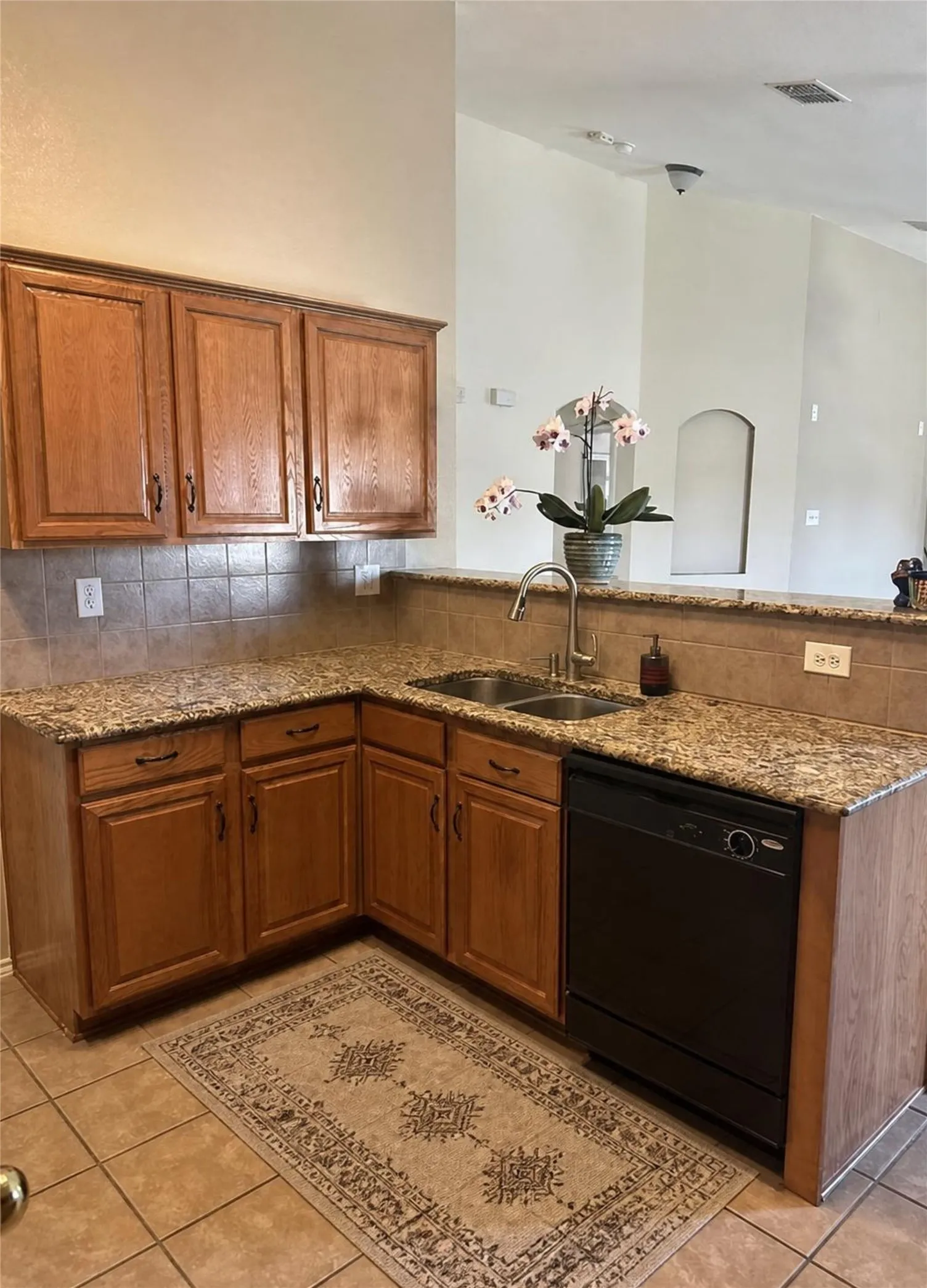 Virtual Staging - Kitchen overlooking Family Rm