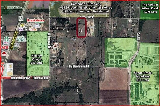 Improved Land For Sale in Collin County , 1199 E Sunset Boulevard, Celina, Texas 75009, 0, 0, Garage spaces, 0 Sqft, built in 0, mls#21214436, Real Estate Agent in Celina, Homes For Sale in Collin county, Homes For Sale in Celina, Realtor in Celina Texas, Real Estate Brokerage Independent Realty Texas, Luminita Cordes Realtor