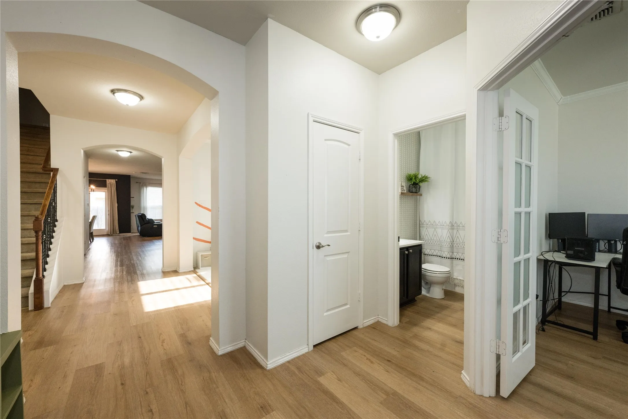 entry view of office and bath