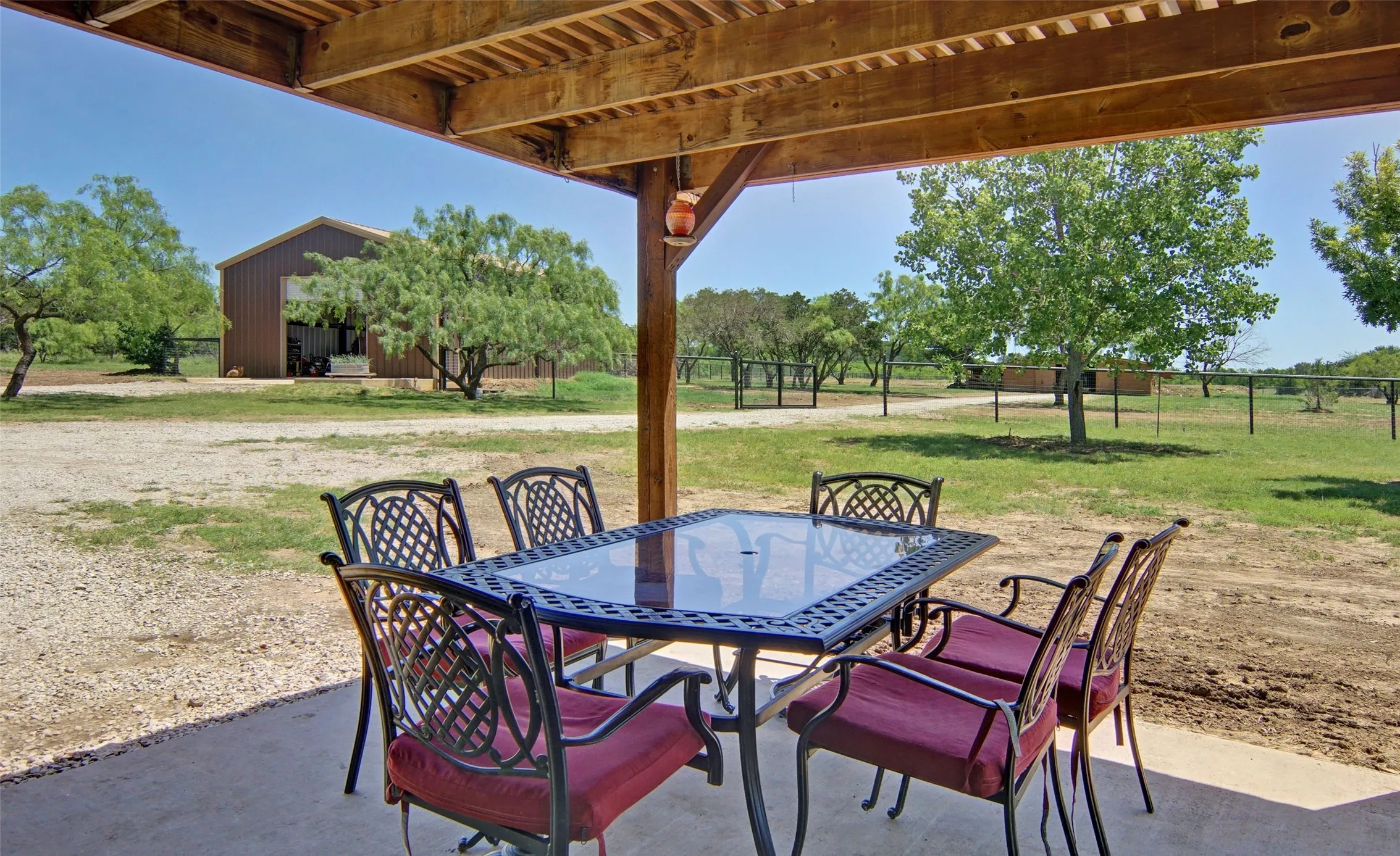 sit in the shade and relax