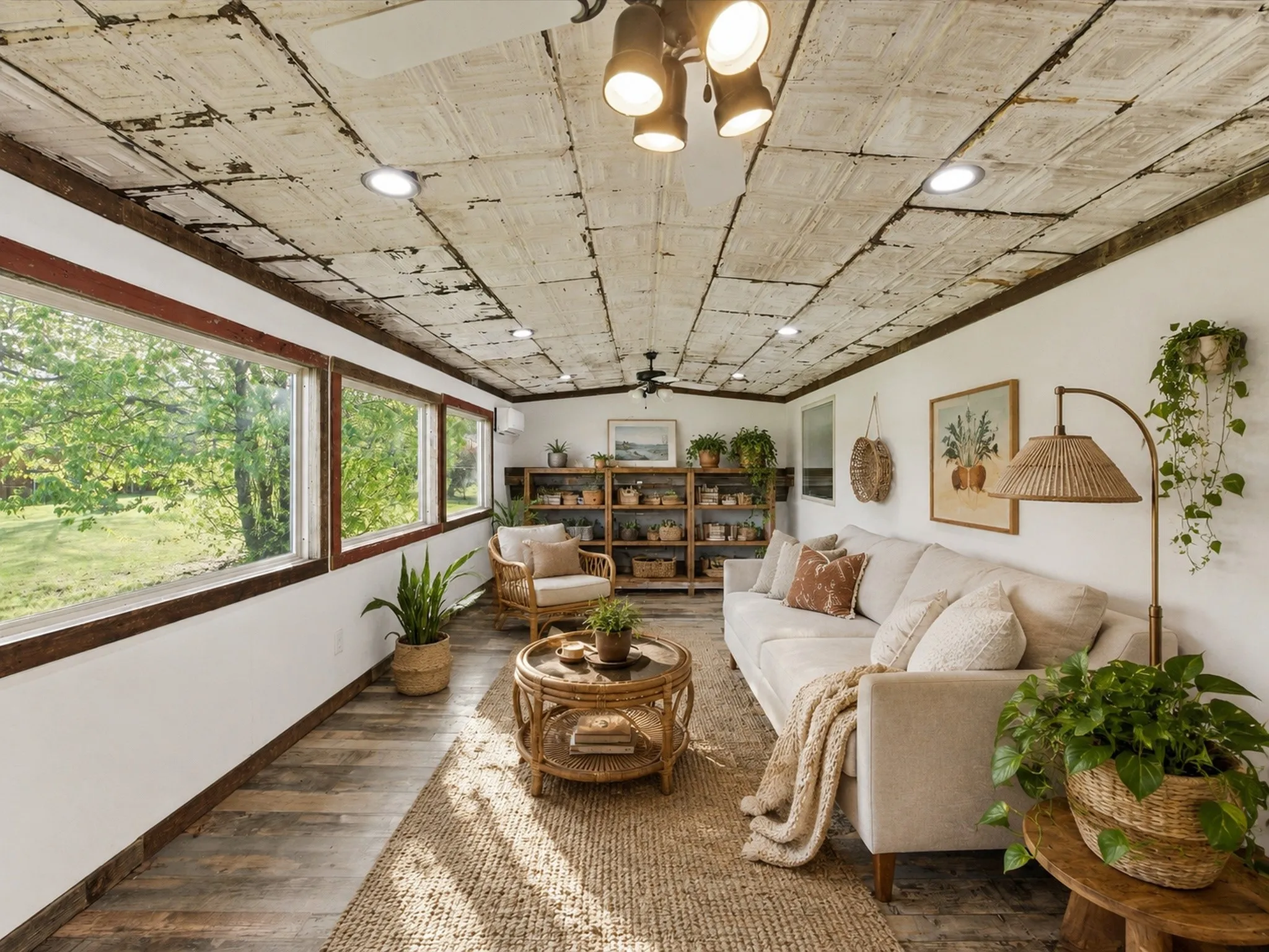 Expansive backyard featuring a manicured lawn, a large wood deck, and a privacy fence