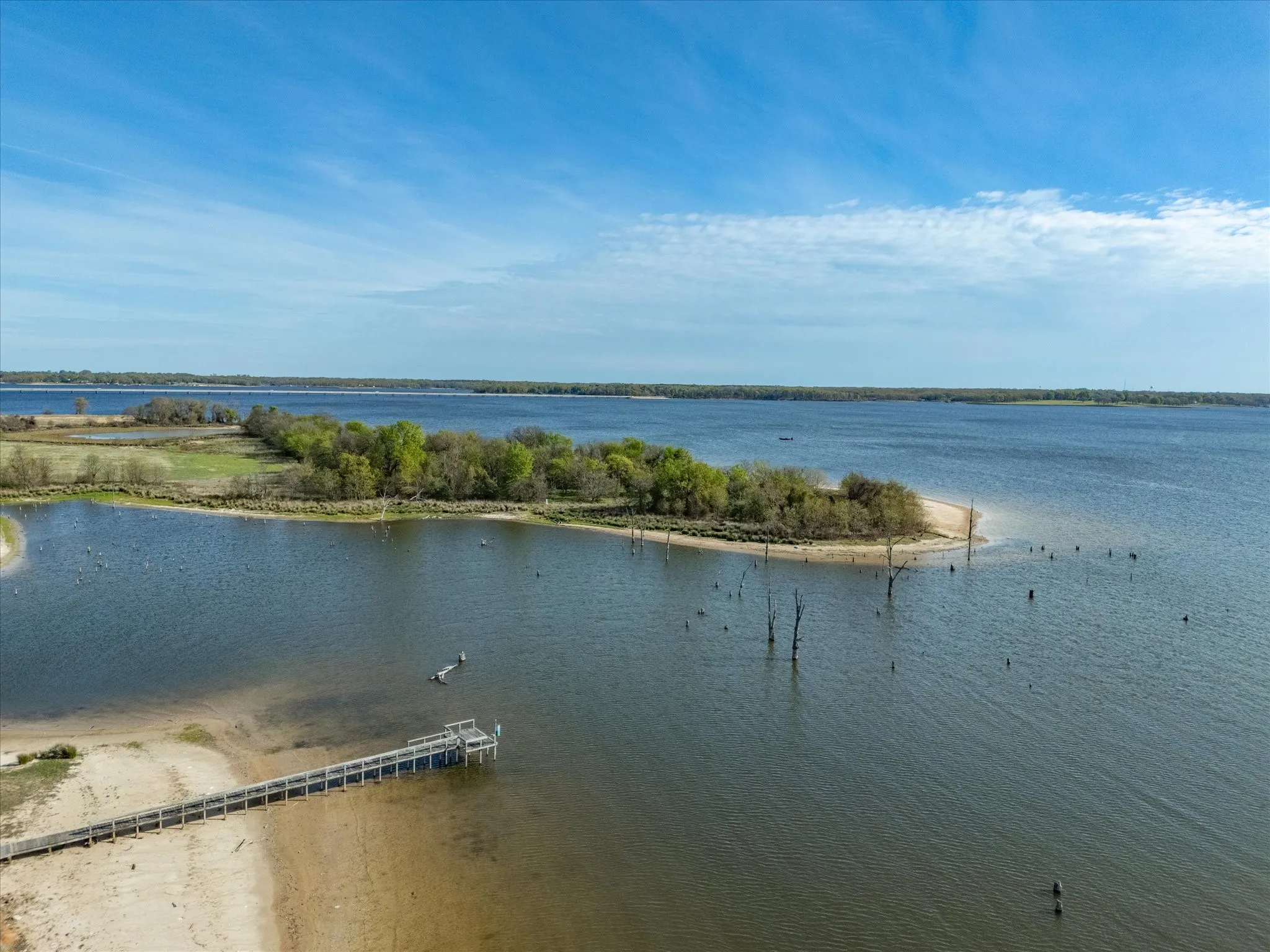 Expansive waterfront property featuring a private dock and direct water access