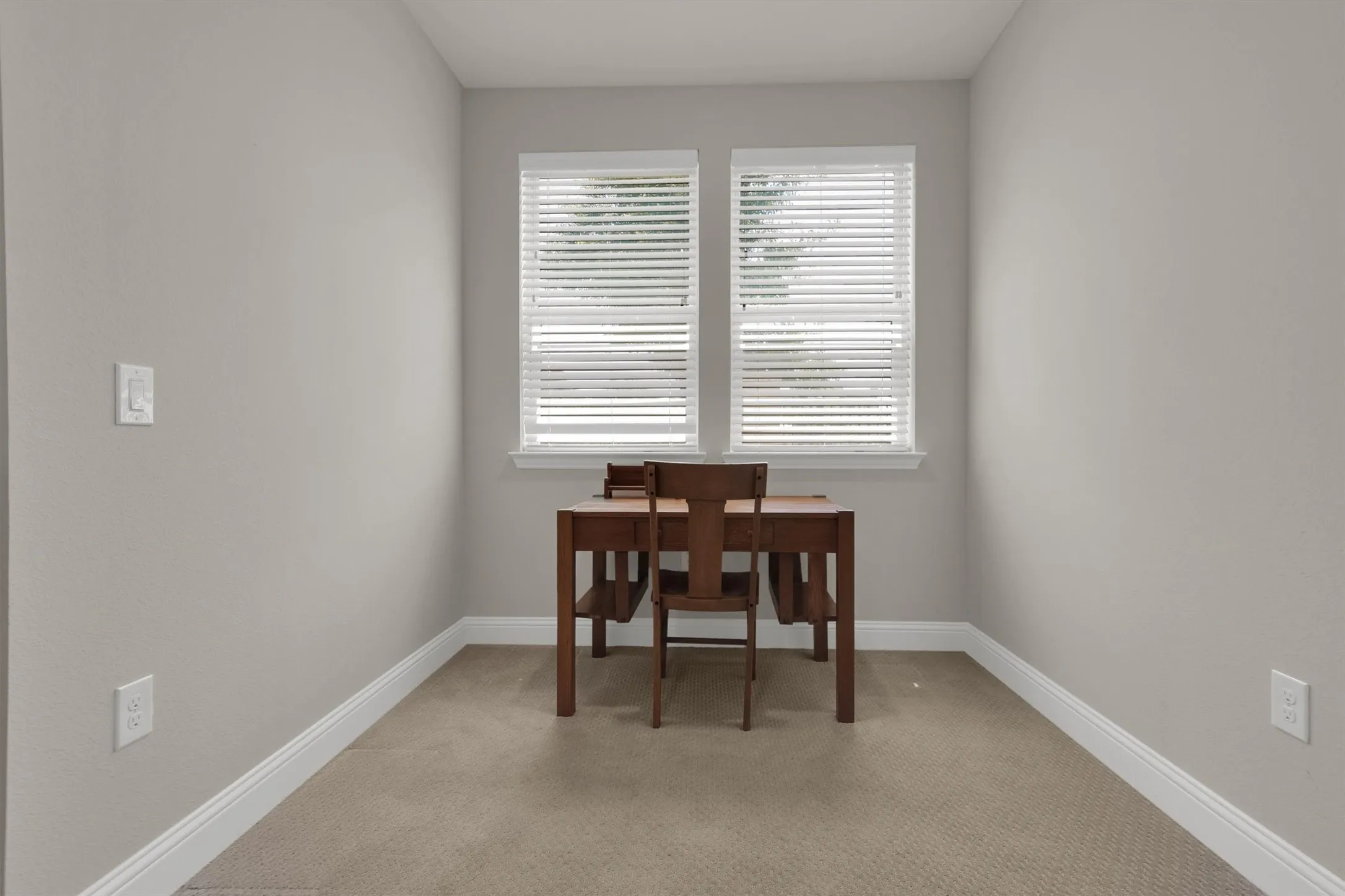 Office space in Master Bedroom