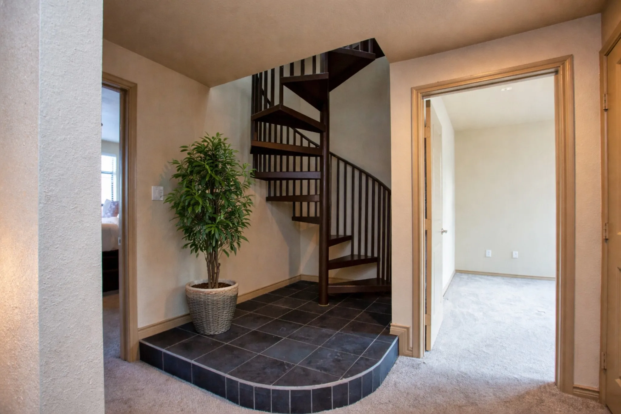 Spiral Stair Case to the Roof Terrace