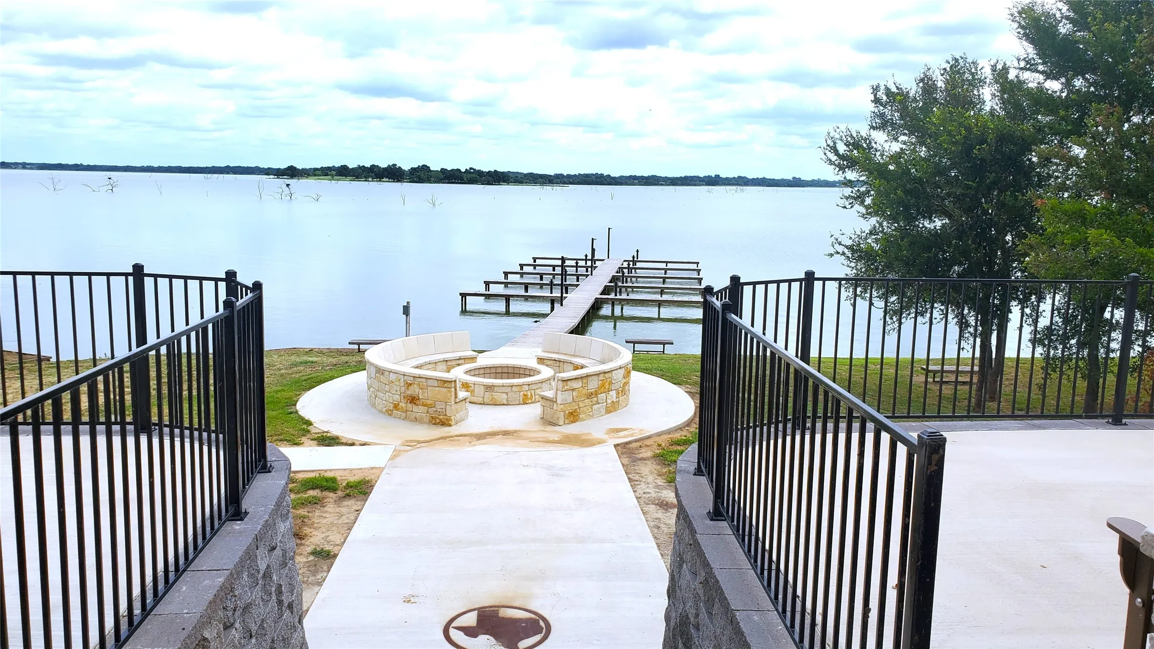 Community fire pit.