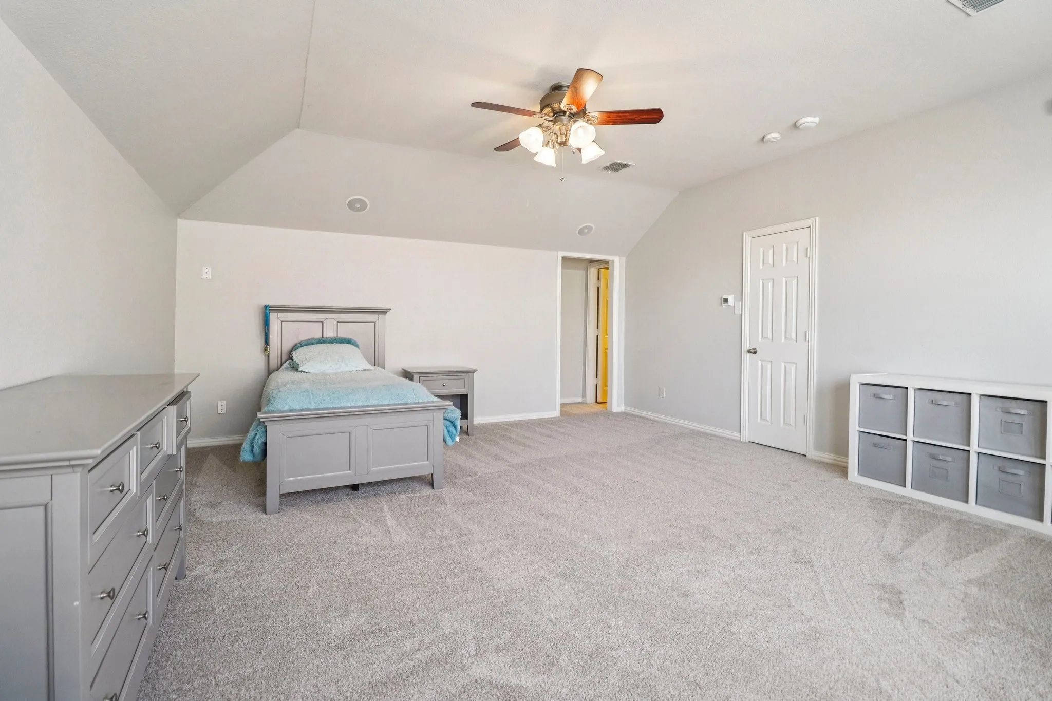 This is a perfect bedroom or could be a game room or media room.  Full bath and closet up too.
