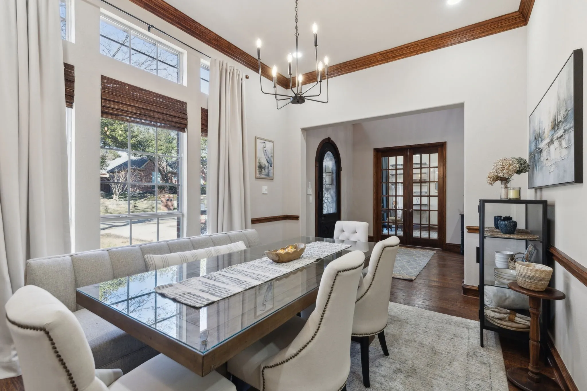 Separate dining at the front of home