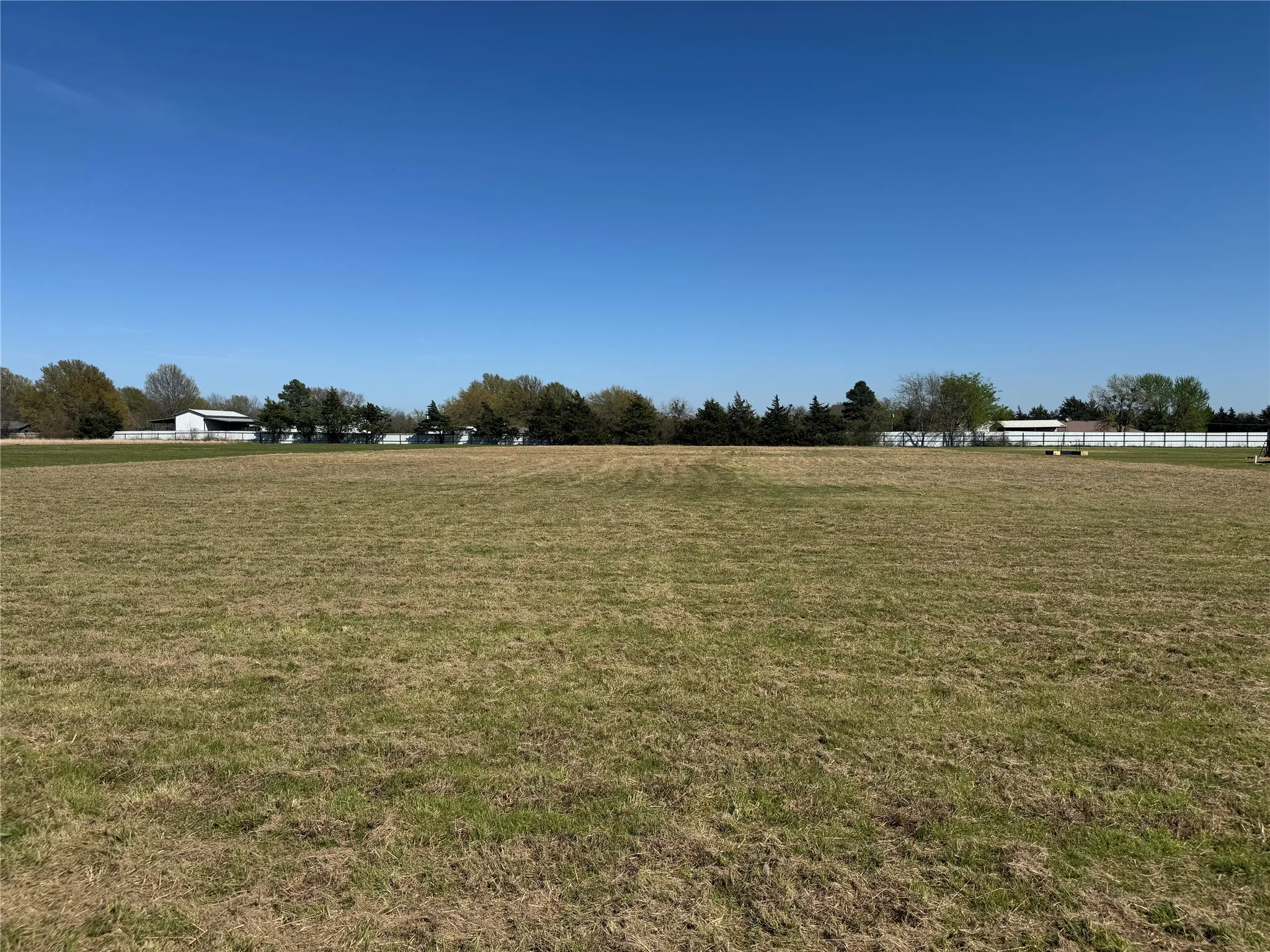 View of lot looking east.