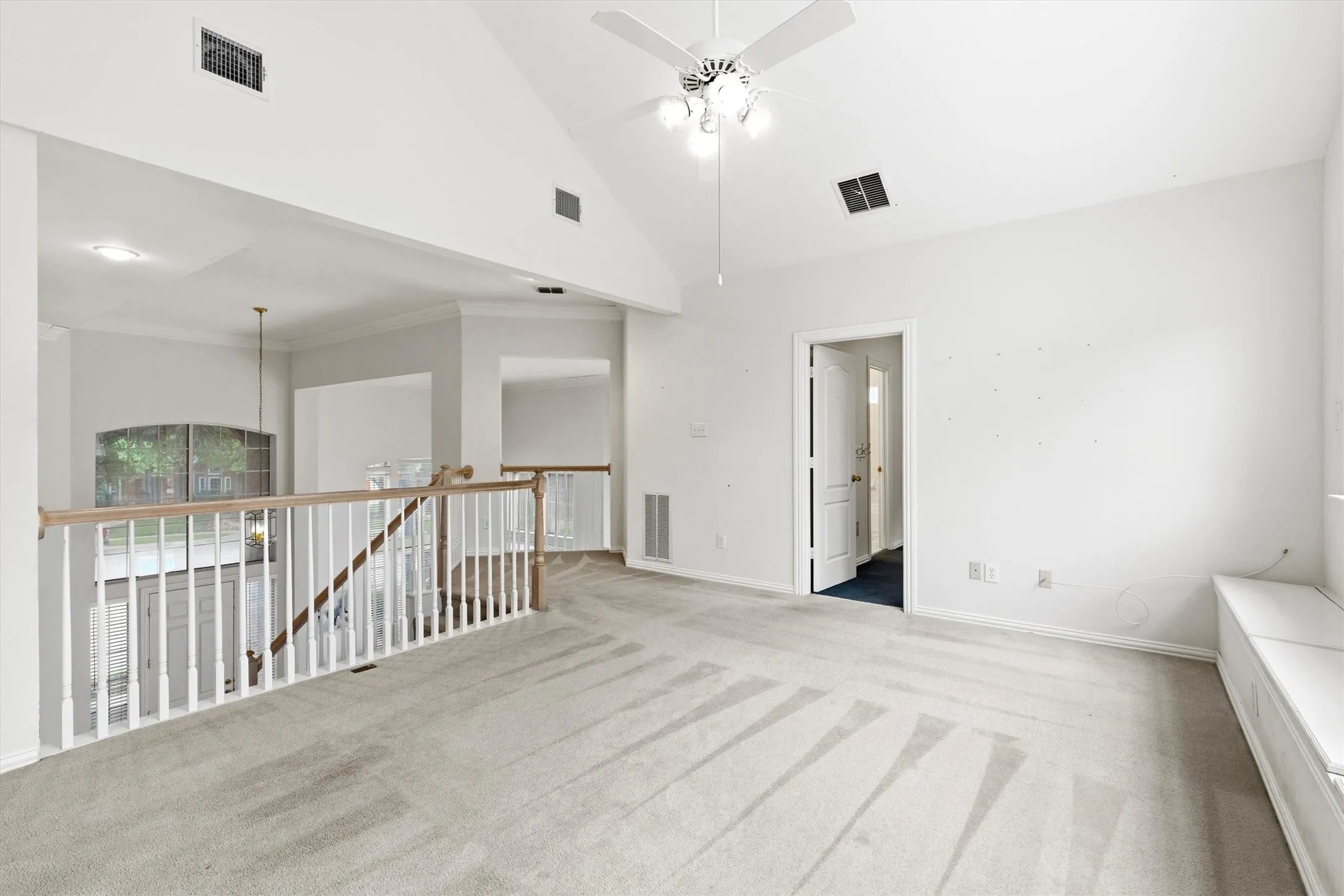 Upstairs open area