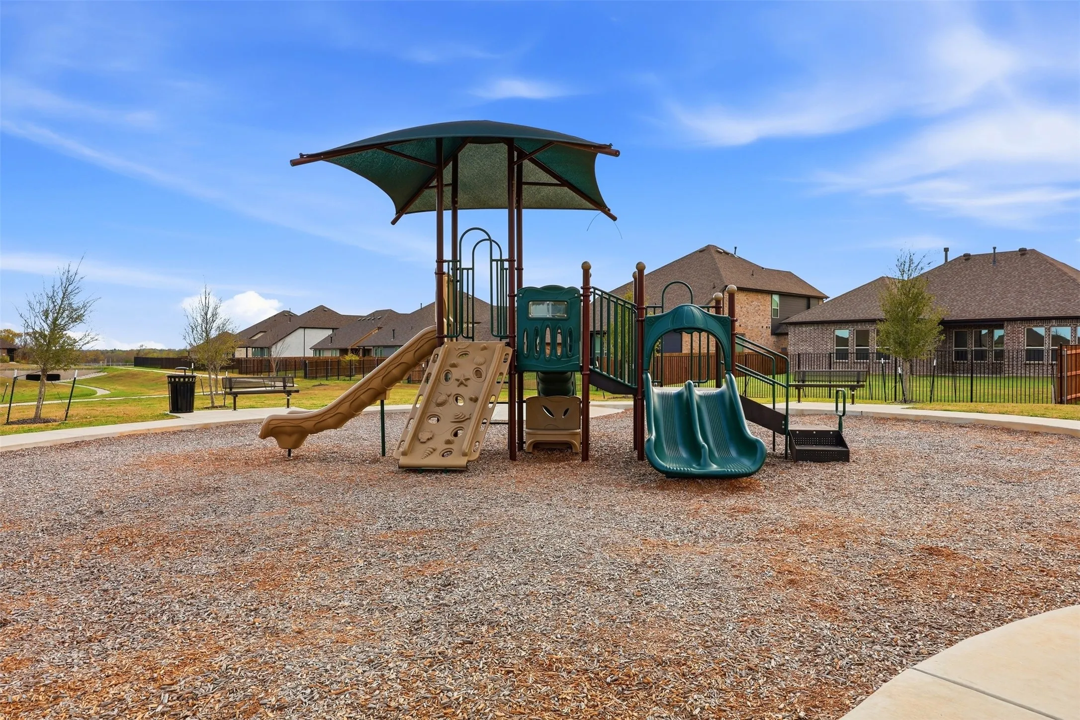View of community jungle gym