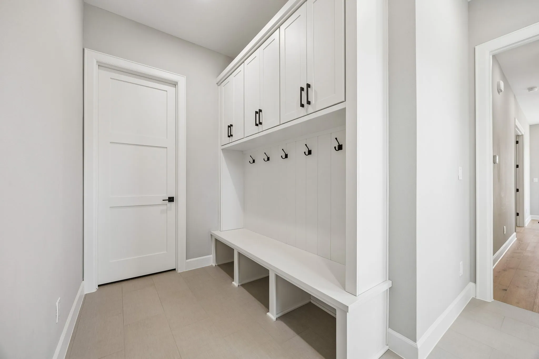 Mudroom with baseboards