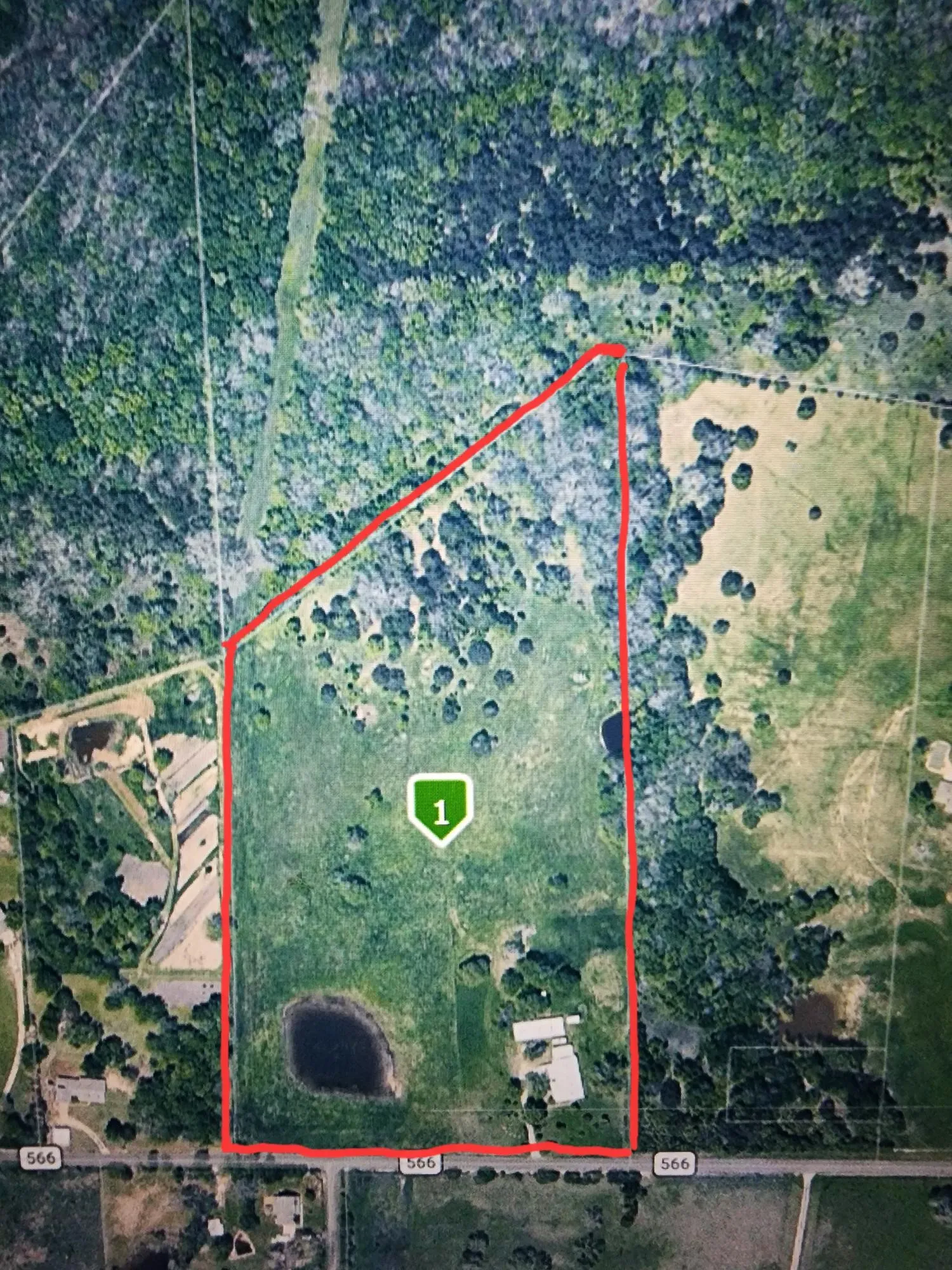 Map / location with property boundaries highlighted