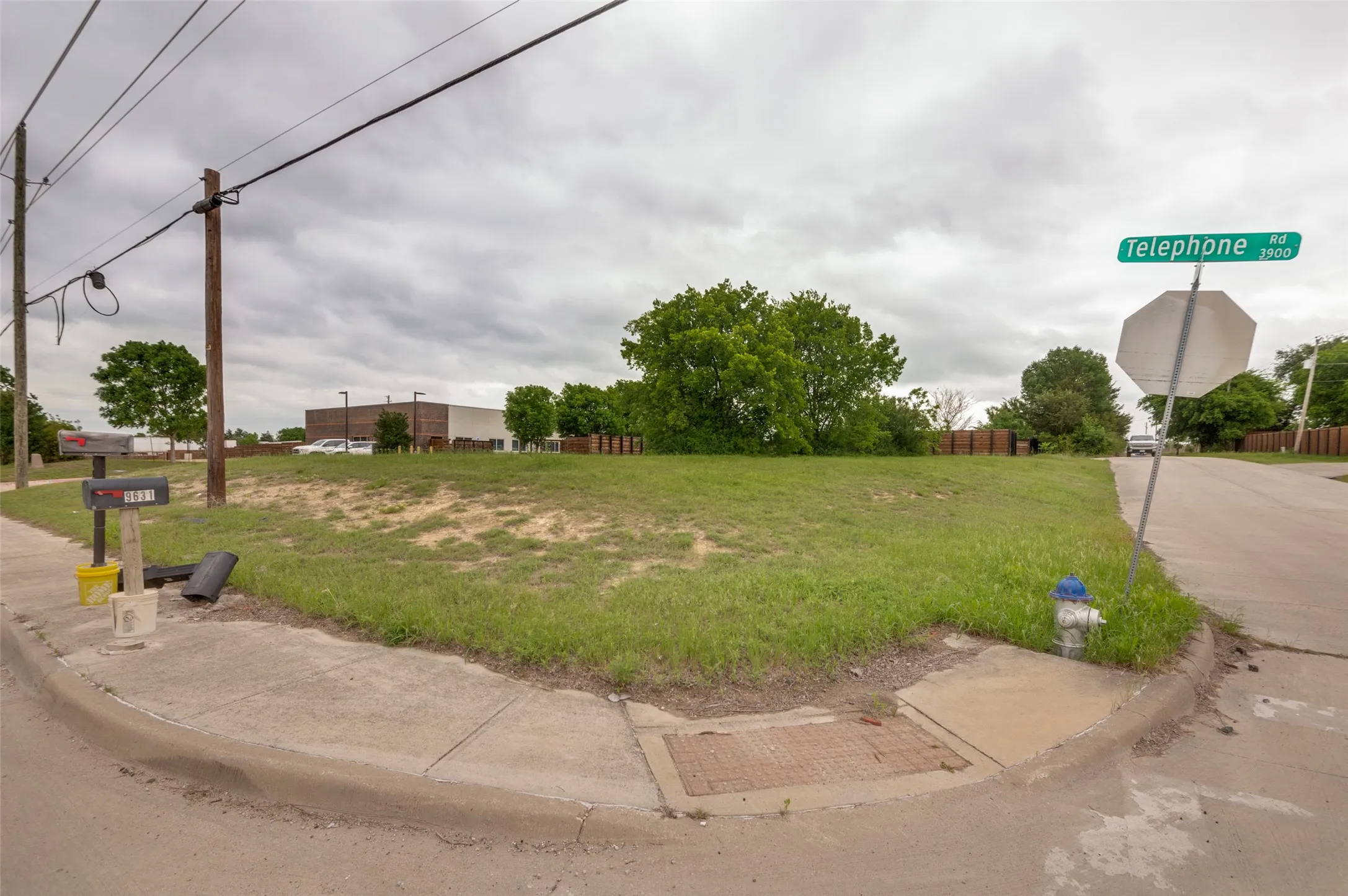 Corner lot offering a clear, level buildable area