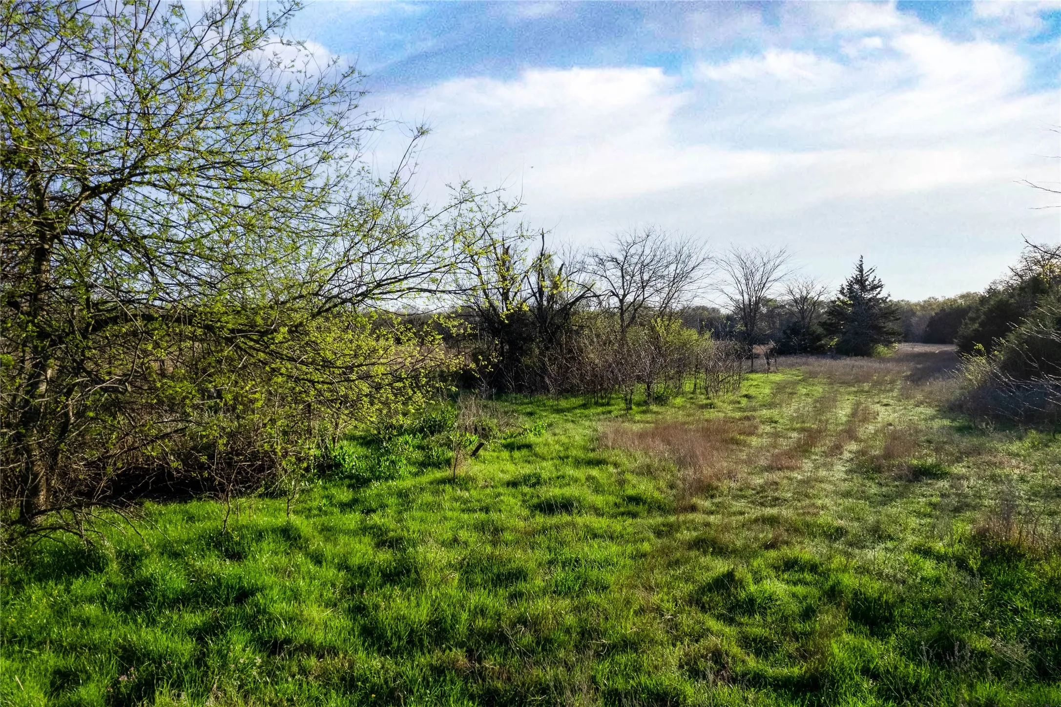 View of yard with a view of countryside