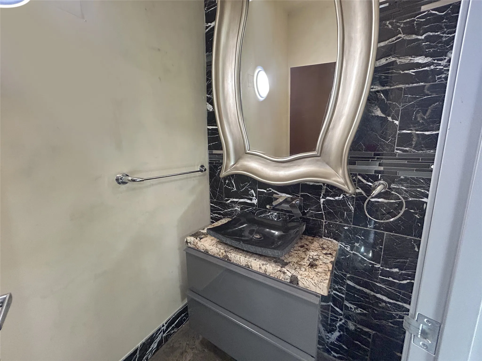 half bath on the living level