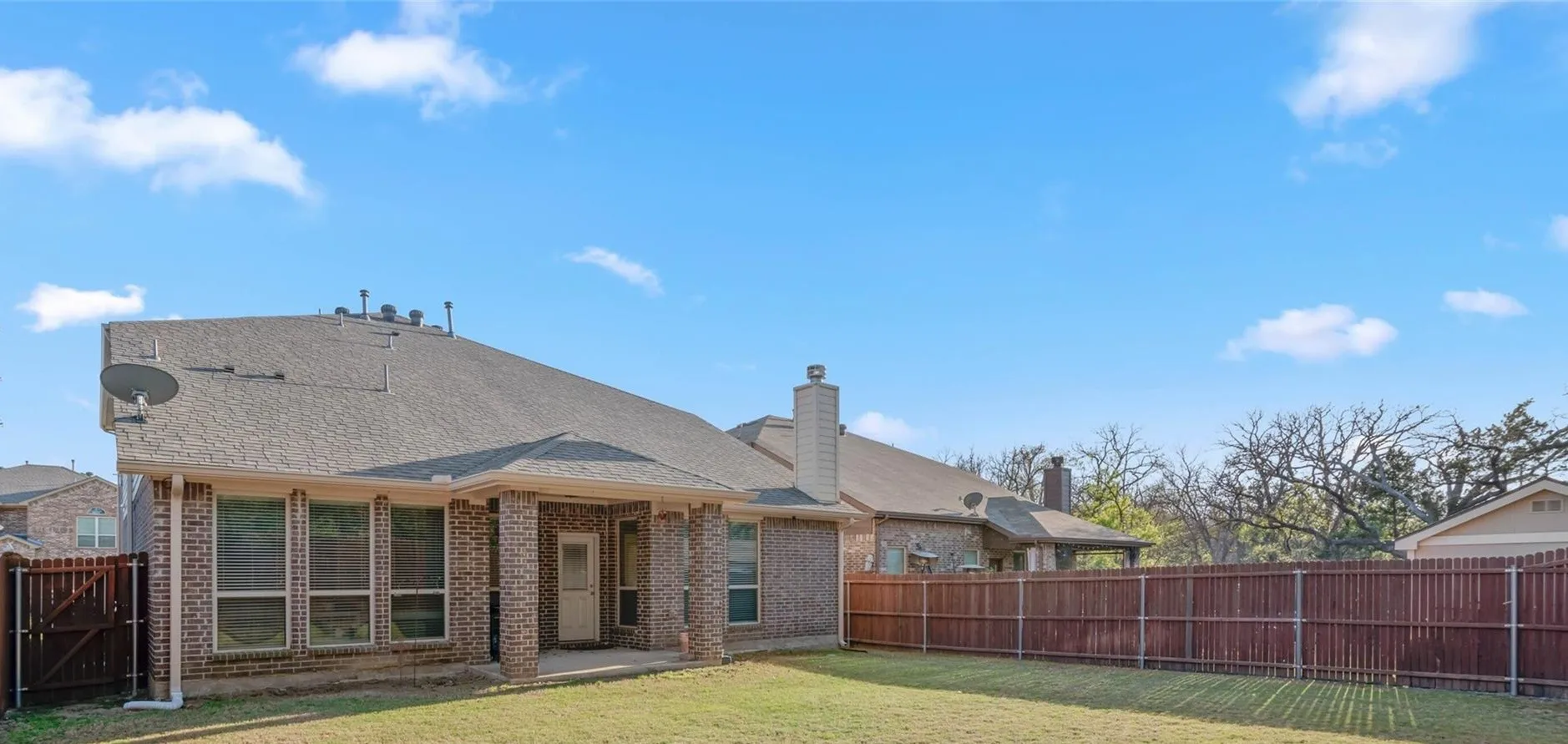 Large Backyard area