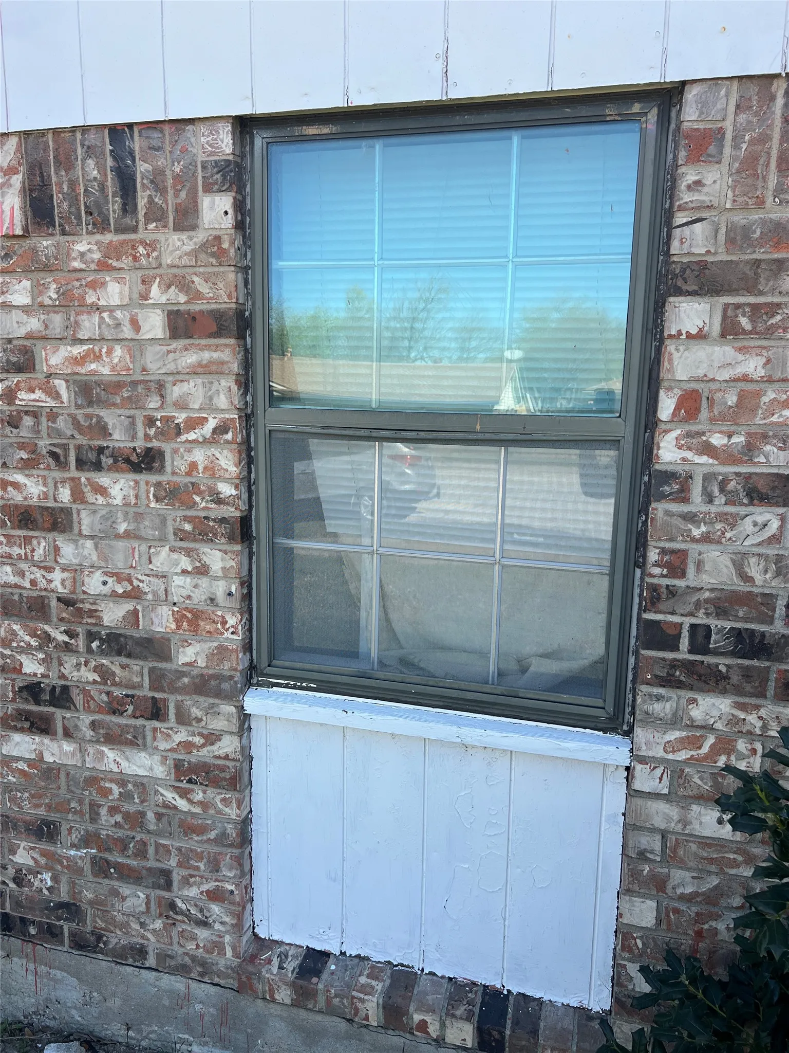 Exterior view of brick siding