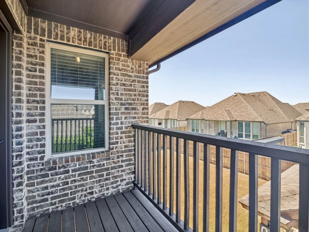 Balcony with a residential view