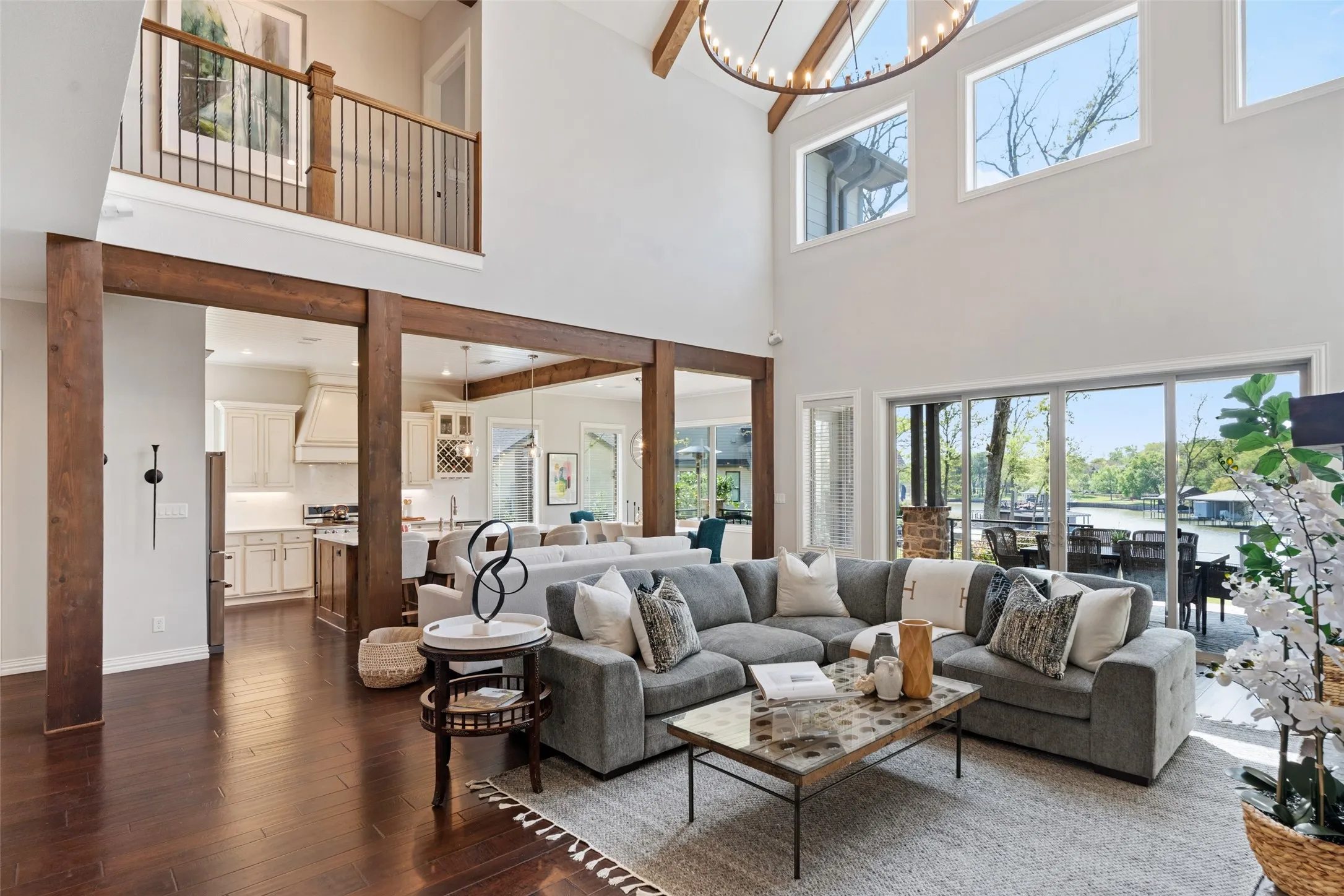 Living room with natural light