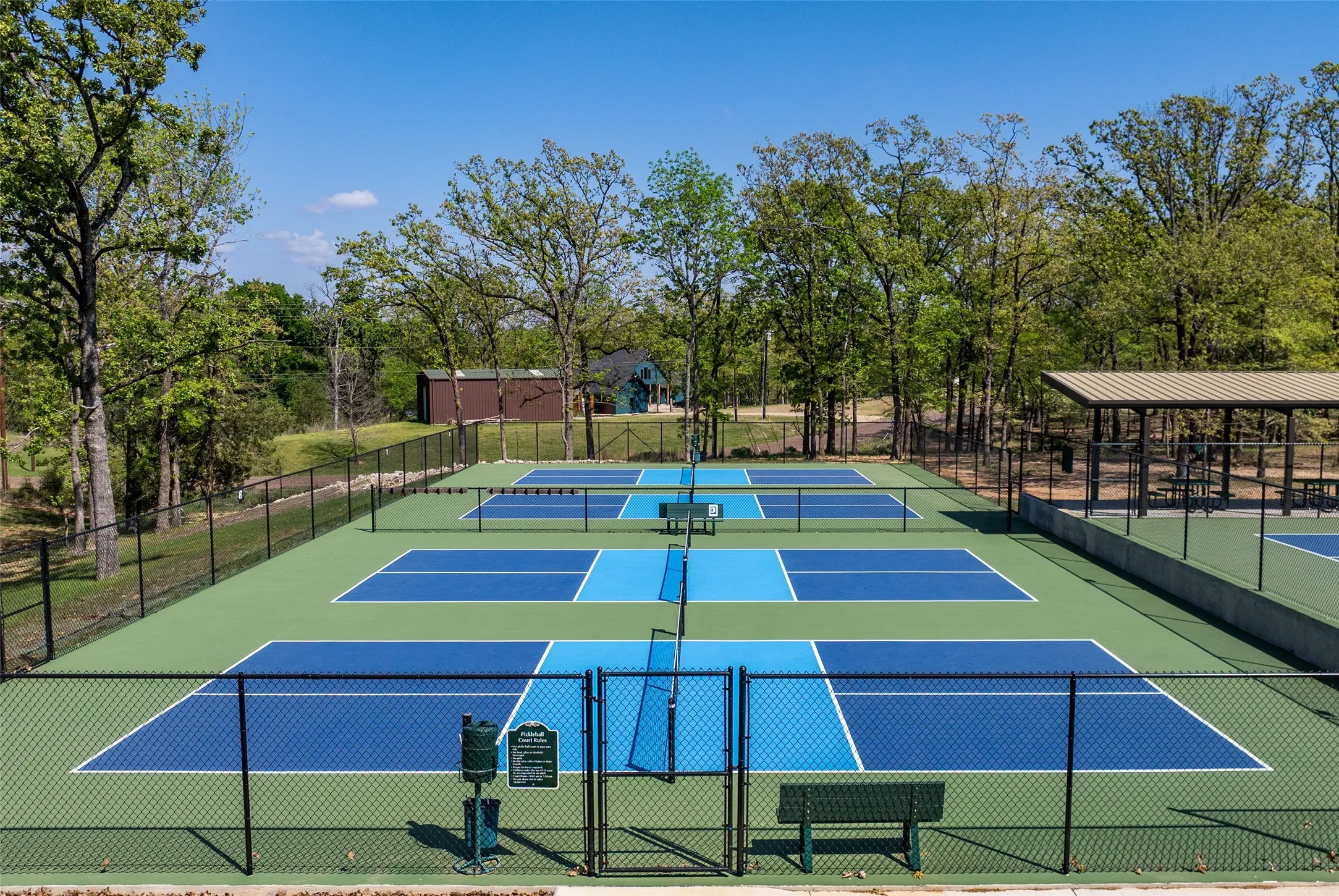Pickle Ball, tennis & basket Courts