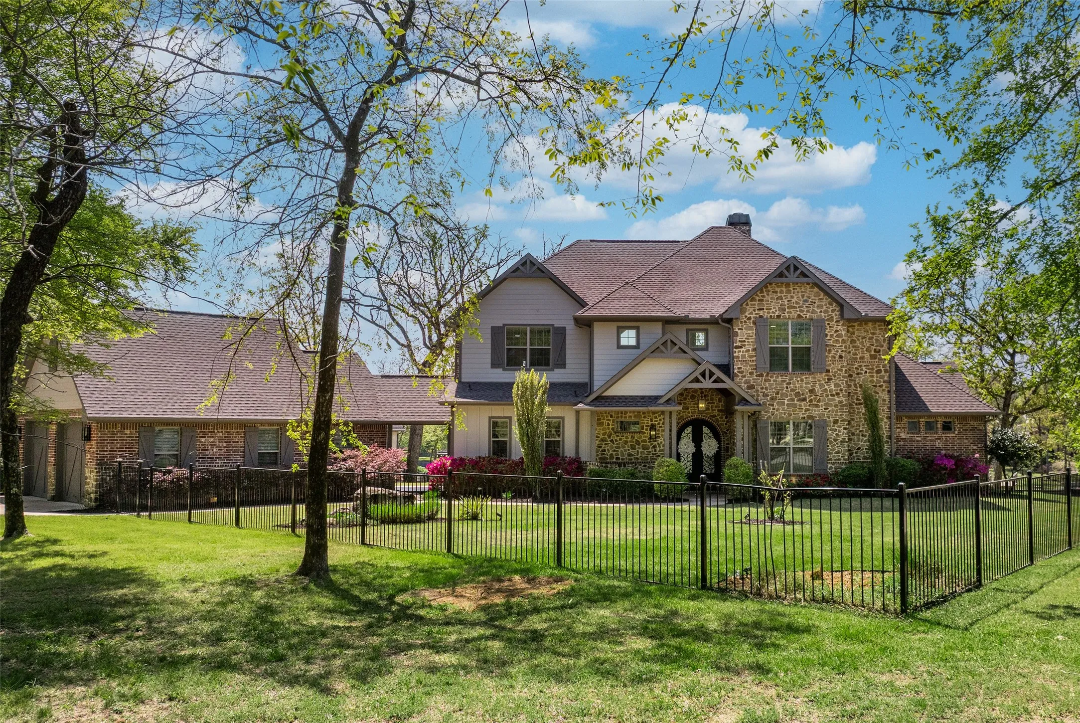 Front of Estate on incredible grounds