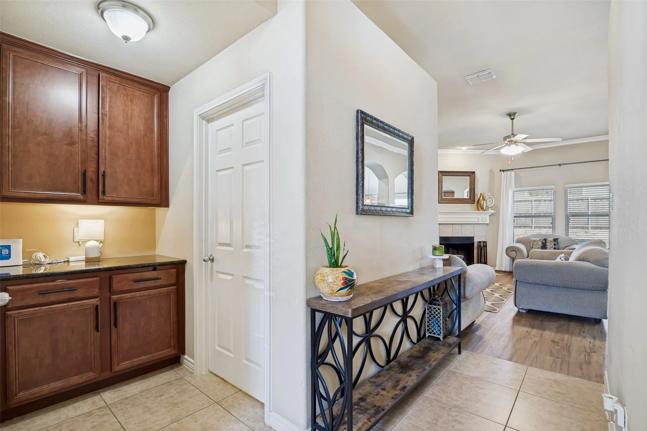 Entryway provides tons of storage and easy access to garage and laundry area.