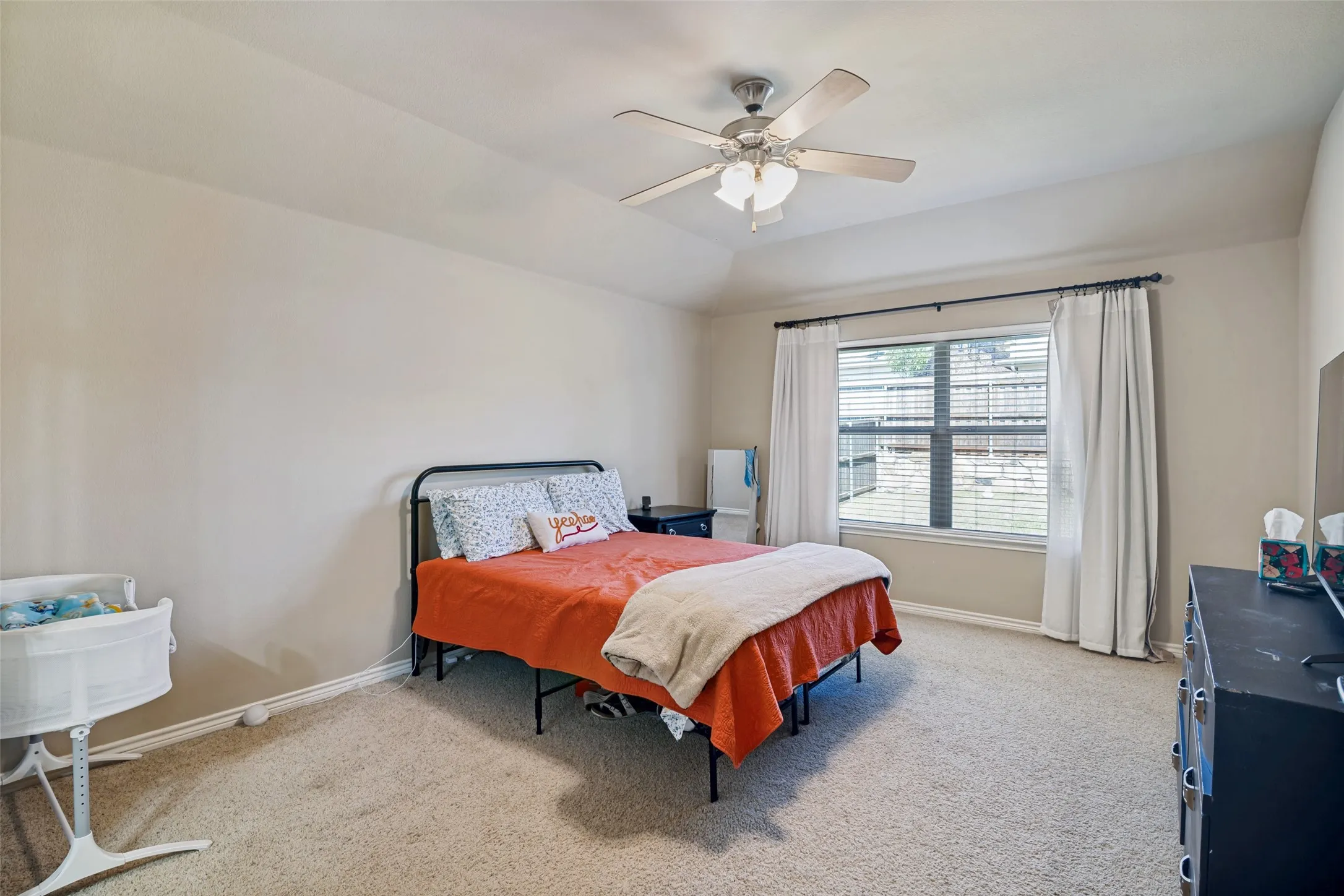 Primary bedroom is oversized.