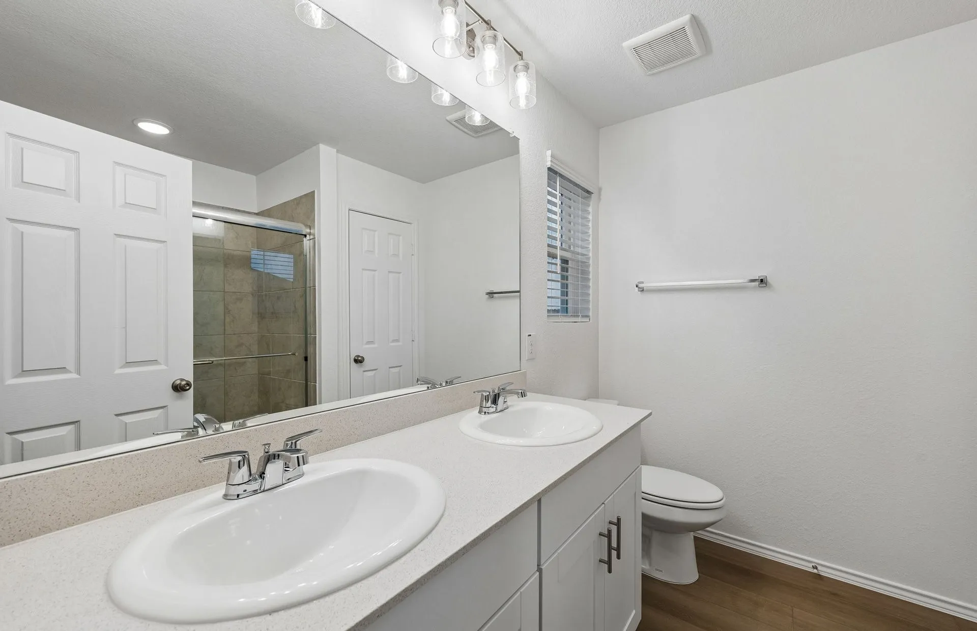 Primary bath with double vanity