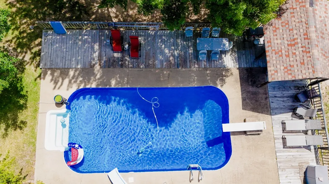 View of pool