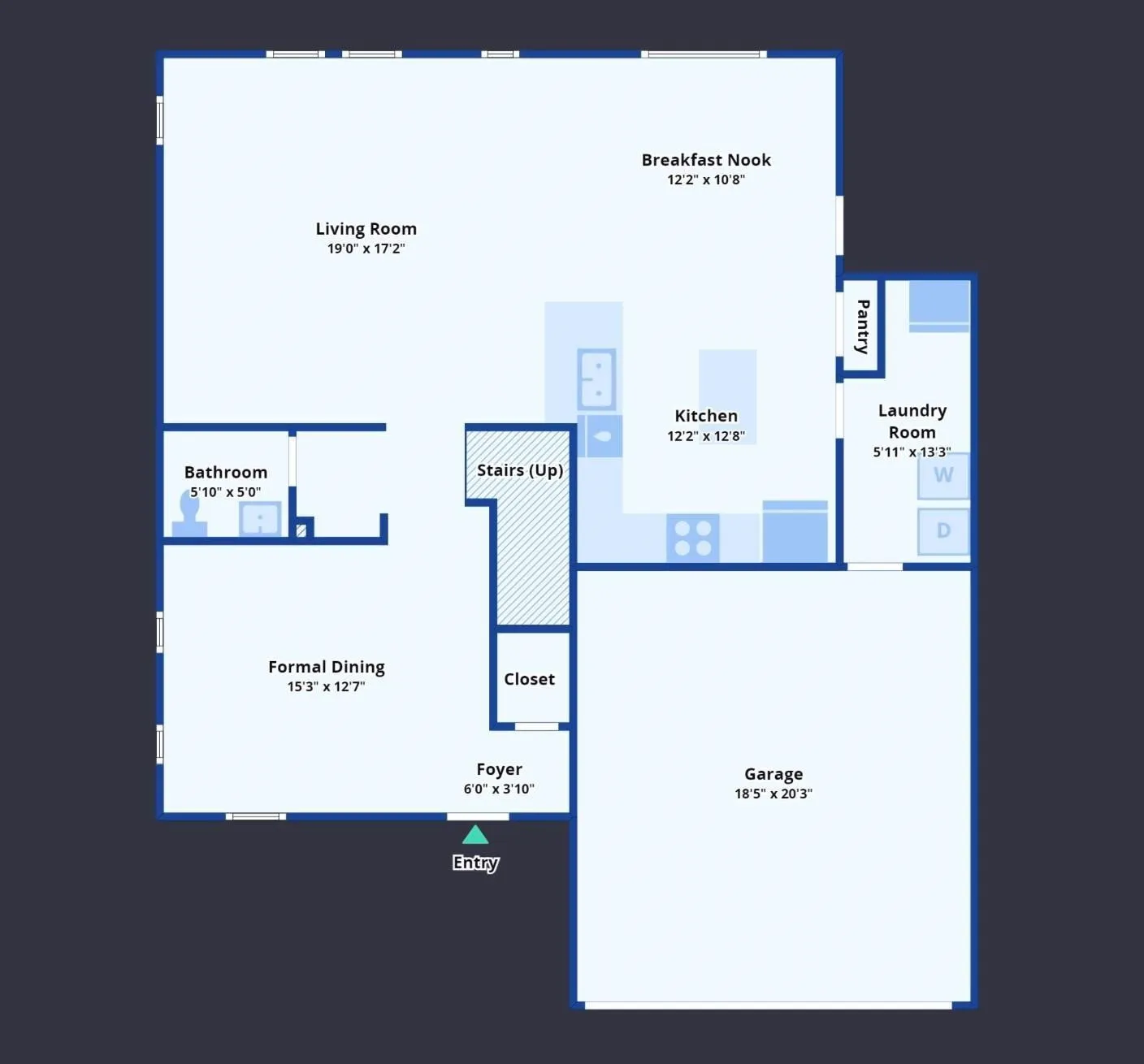 View of floor plan / room layout