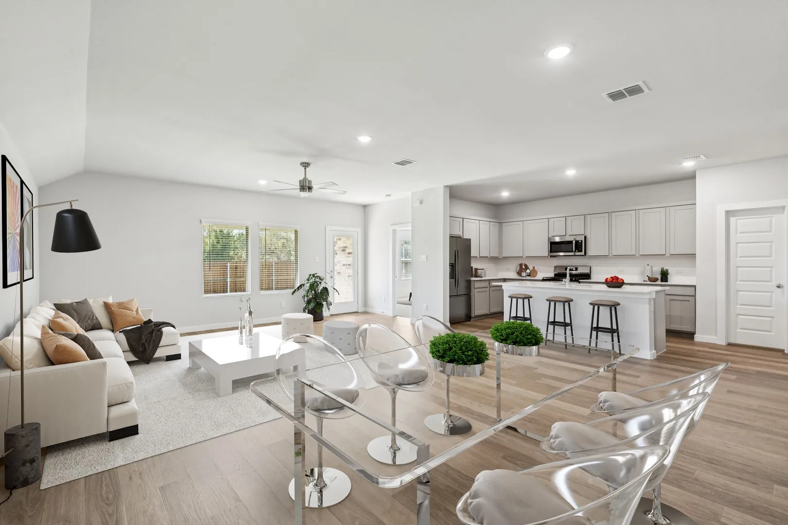 Open Floor Plan in the Oscar home plan by Trophy Signature Homes – REPRESENTATIVE PHOTO