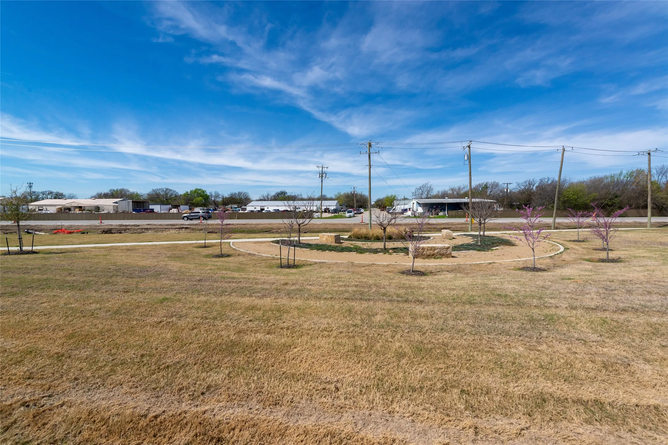 View of grassy yard
